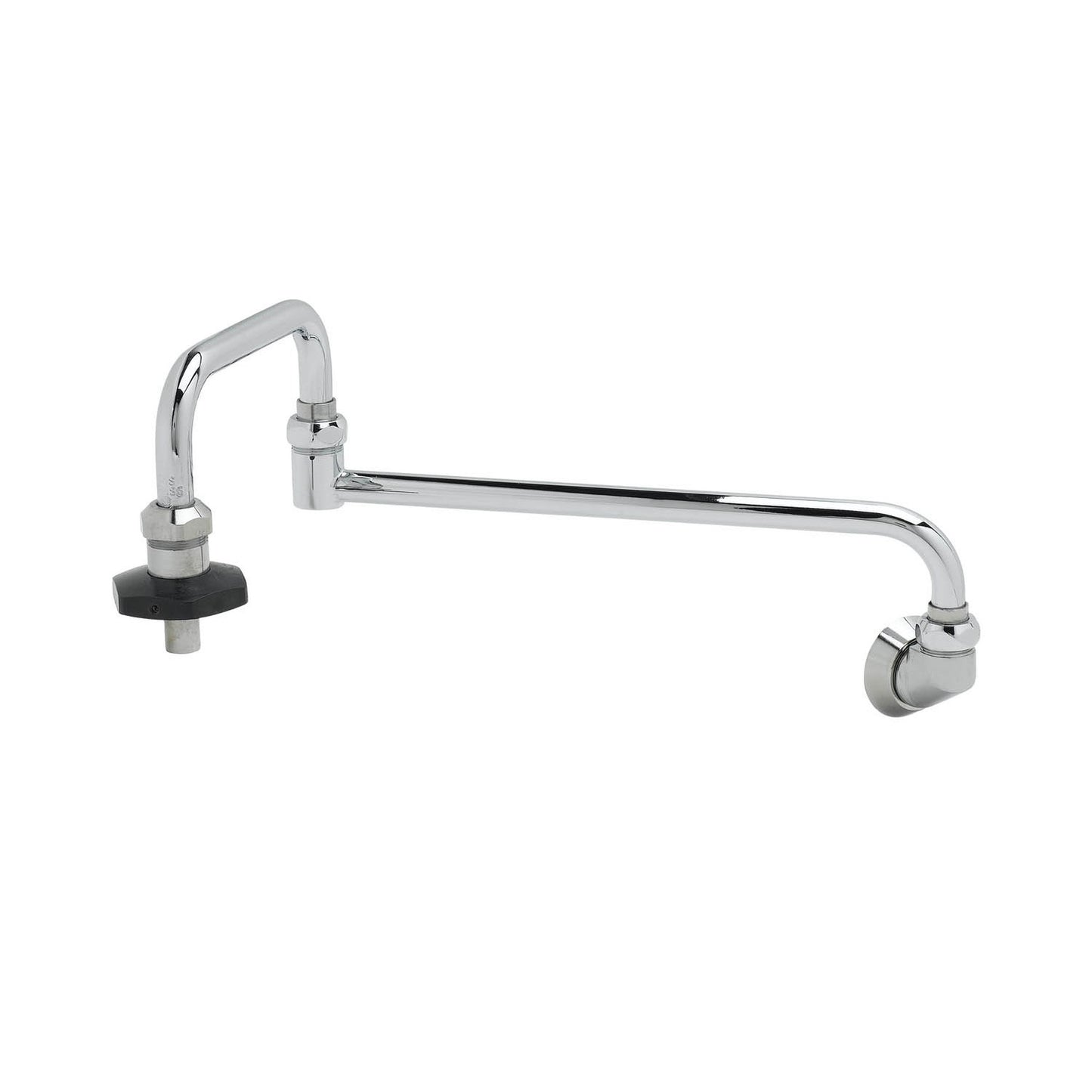 T&S Brass Wall Mount Chrome Brass Pot Filler NSF 18" Double Joint - B-0580