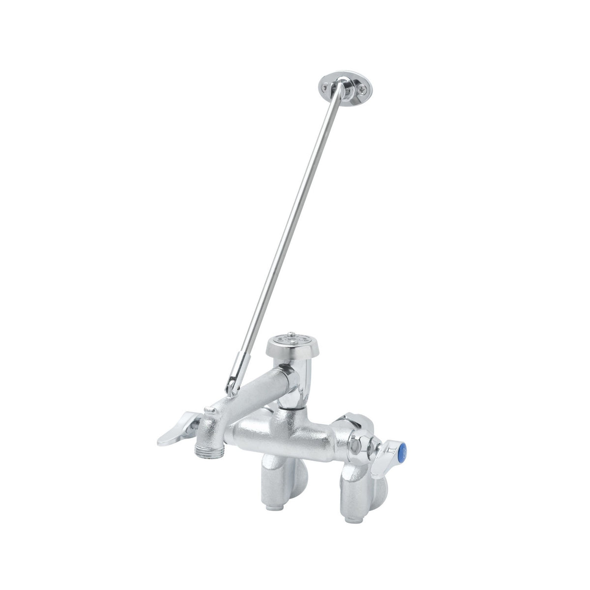 T&S Brass Wall Mount Service Sink Faucet Rough Chrome, NSF, ADA - B-0667-RGH