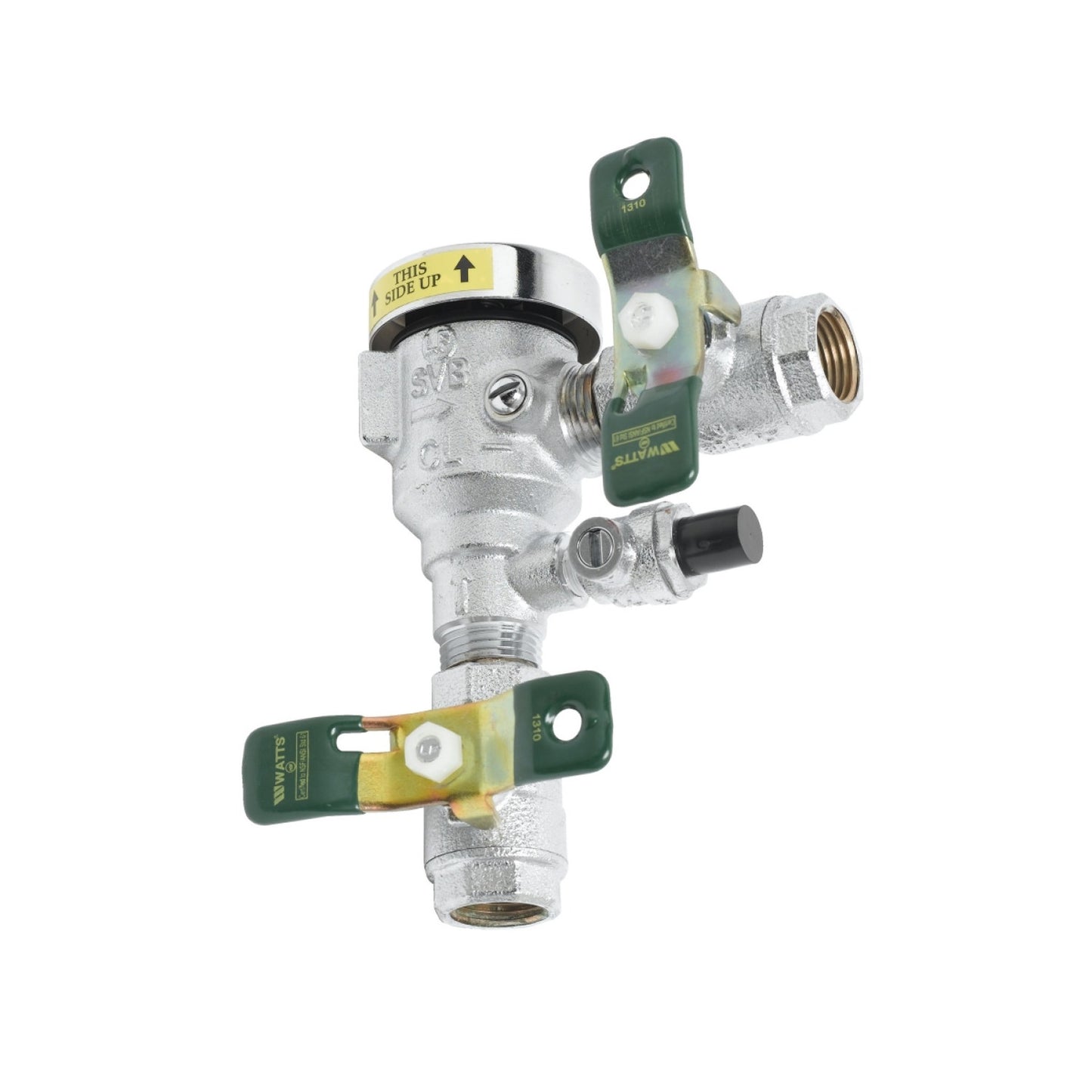 T&S Brass Spill-Resistant Vacuum Breaker NSF Chrome Brass 1/2" NPT - B-0963