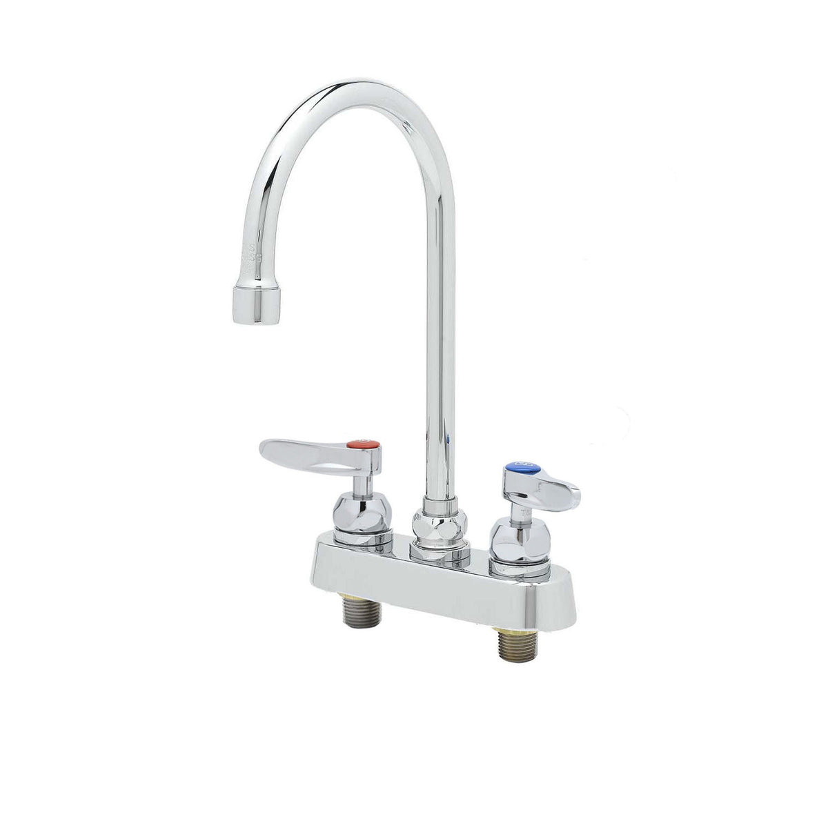 T&S Brass Workboard Faucet Chrome Brass 4" Deck Mount NSF ADA - B-1141-CR