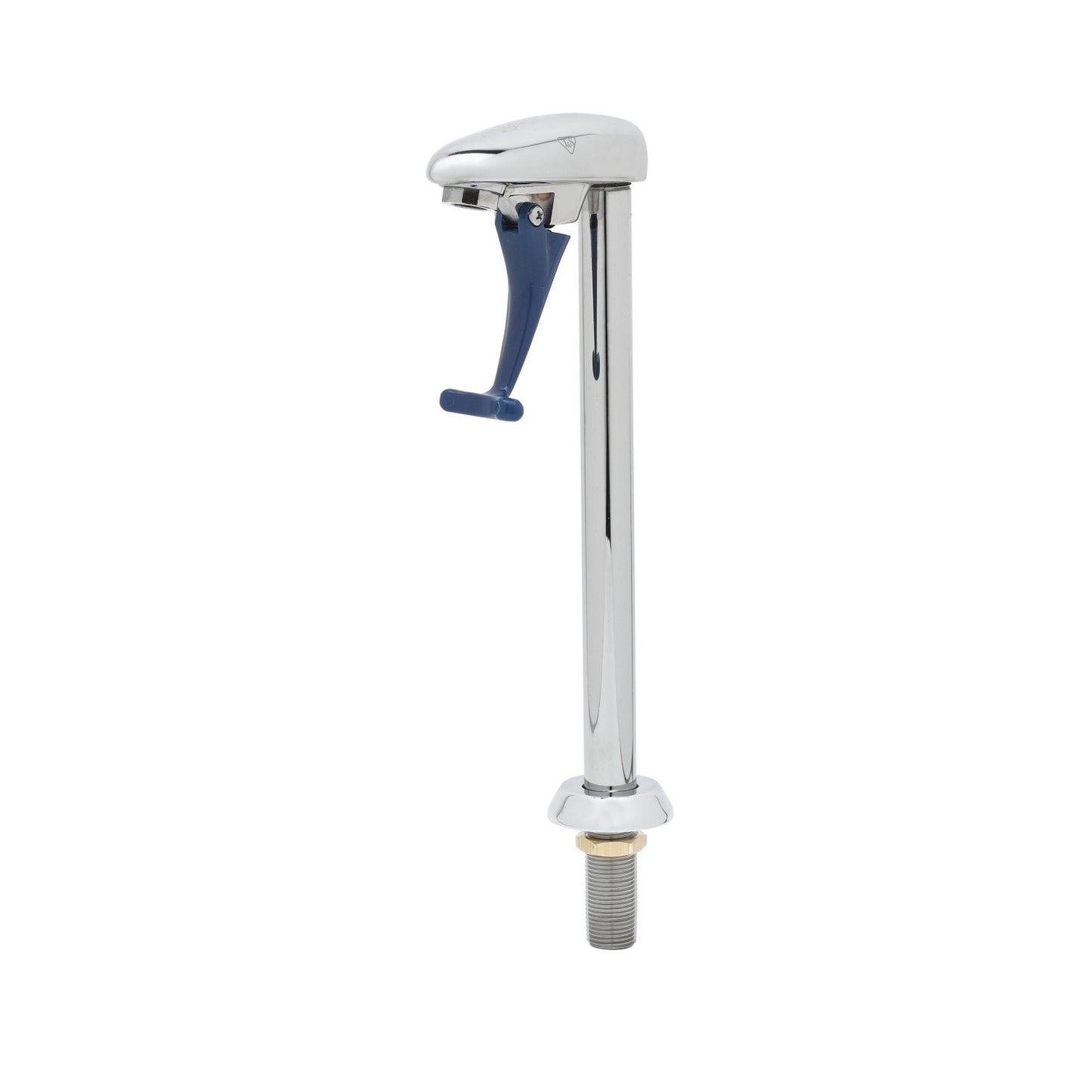 T&S Brass NSF Chrome Deck Mount Push-Back Glass Filler 12" - B-1210-12