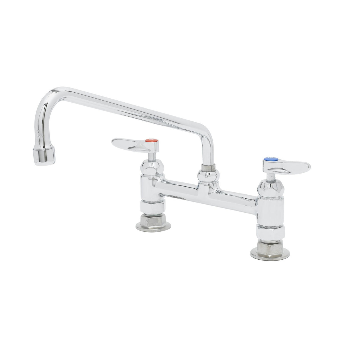 T&S Brass Deck Mount Pantry Faucet Chrome Brass NSF 8" Centers, 12" - B-2280-CR