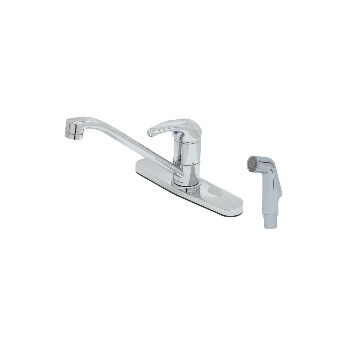 T&S Brass Single Lever Faucet NSF Chrome Brass 9" Swivel Spout, 10" - B-2730