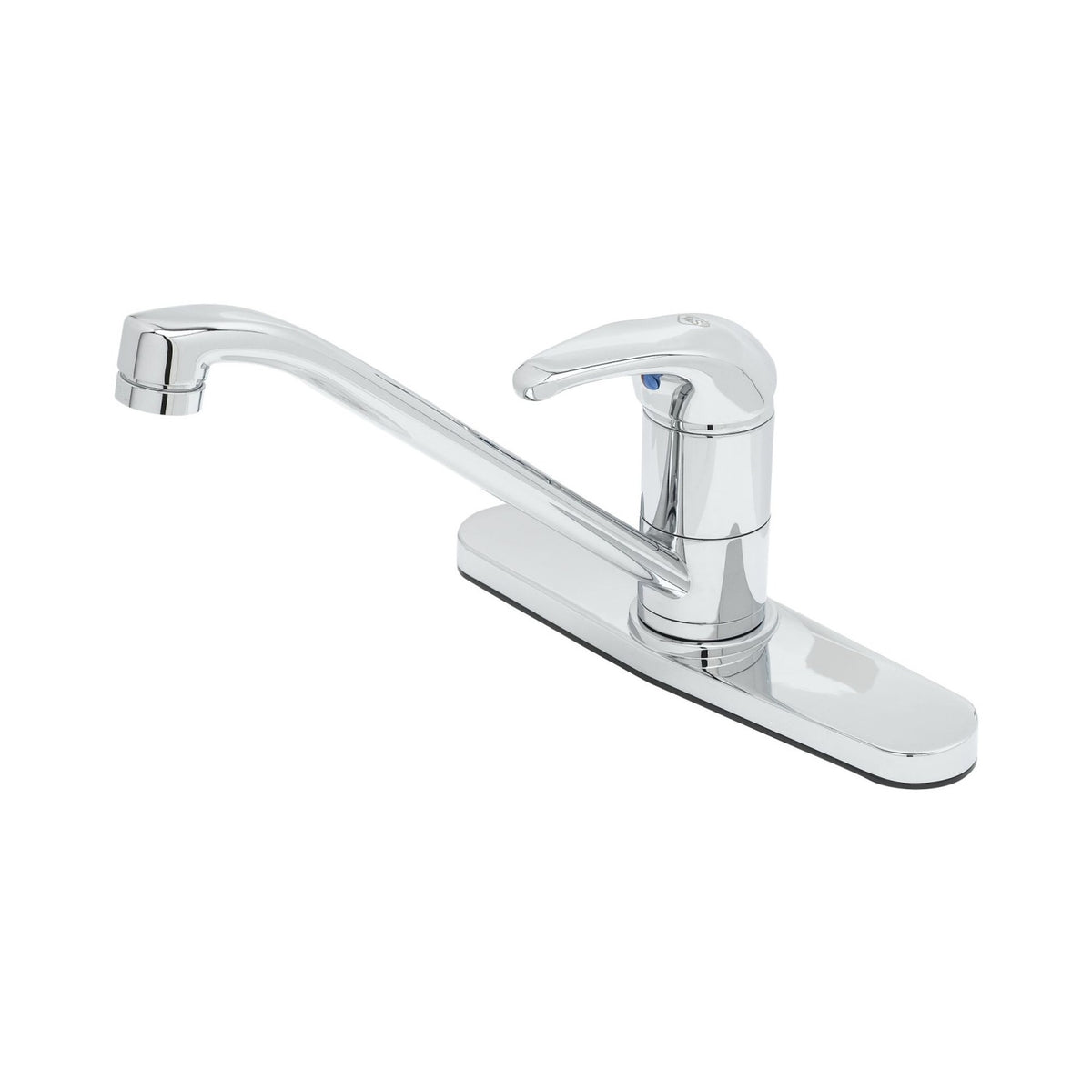 T&S Brass Single Lever Deck Faucet Chrome Brass NSF ADA 9" Swivel Spout - B-2731