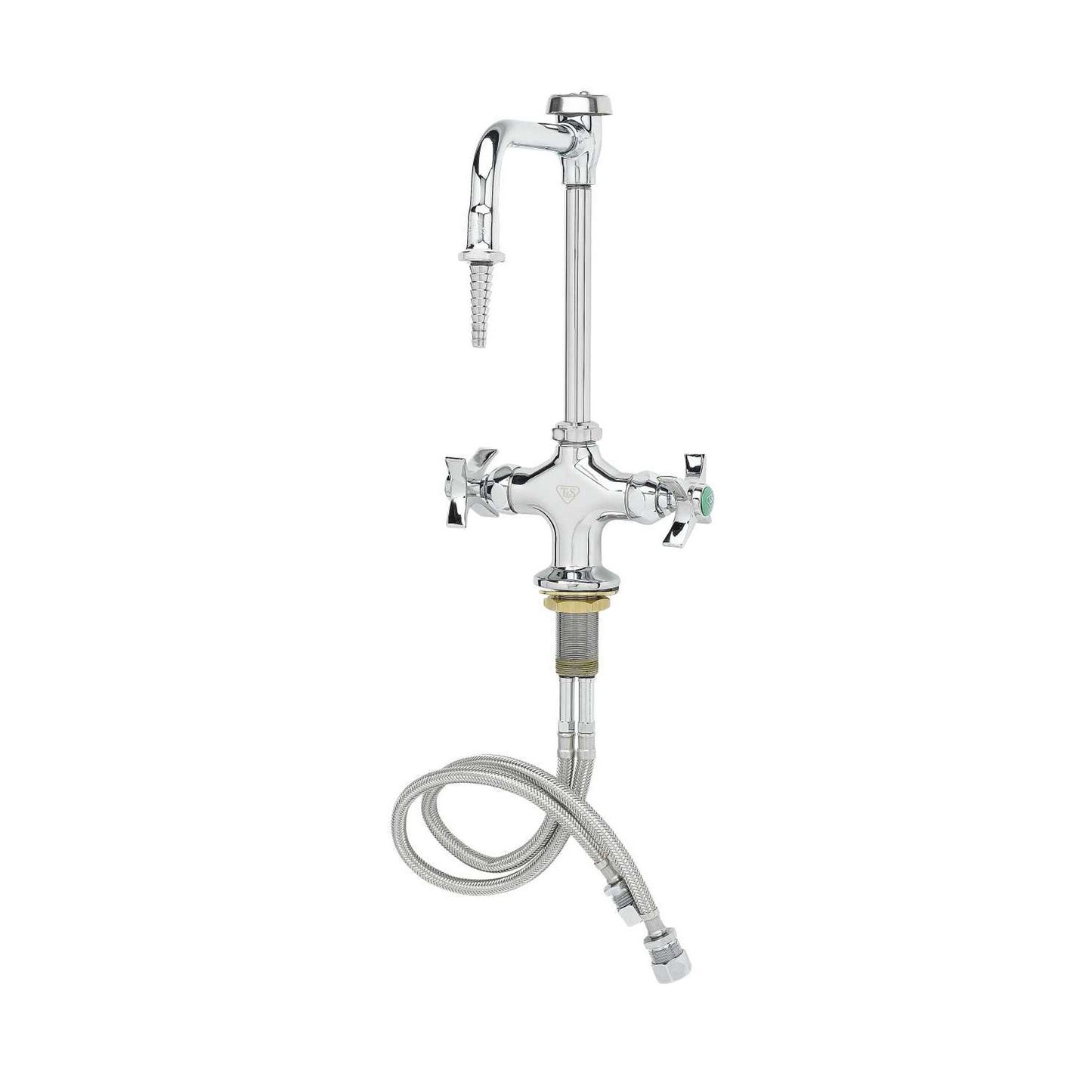 T&S Brass Lab Mixing Faucet Chrome Brass Rigid Vacuum Breaker - BL-5700-08