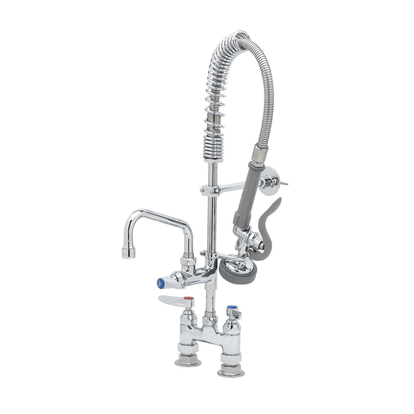 T&S Brass Mini Pre-Rinse Unit Chrome Brass Deck Mount NSF 4" - MPZ-4DLN-06