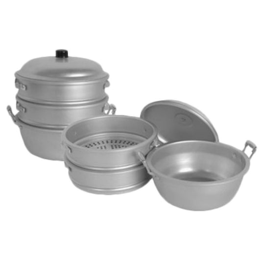 Thunder Group 19" Steamer Set, Aluminum - ALST011