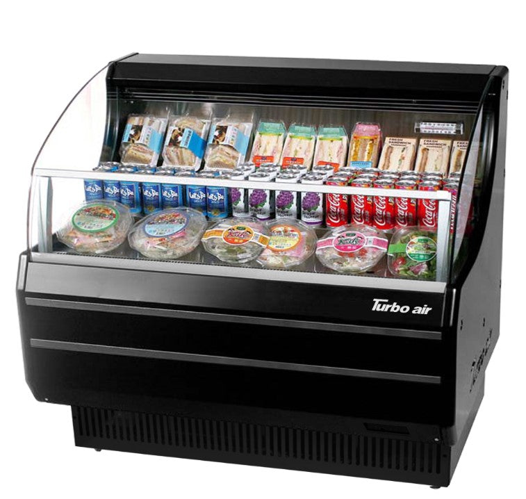 Turbo Air Open Display Refrigerated Merchandiser - TOM-40SW(B)-N