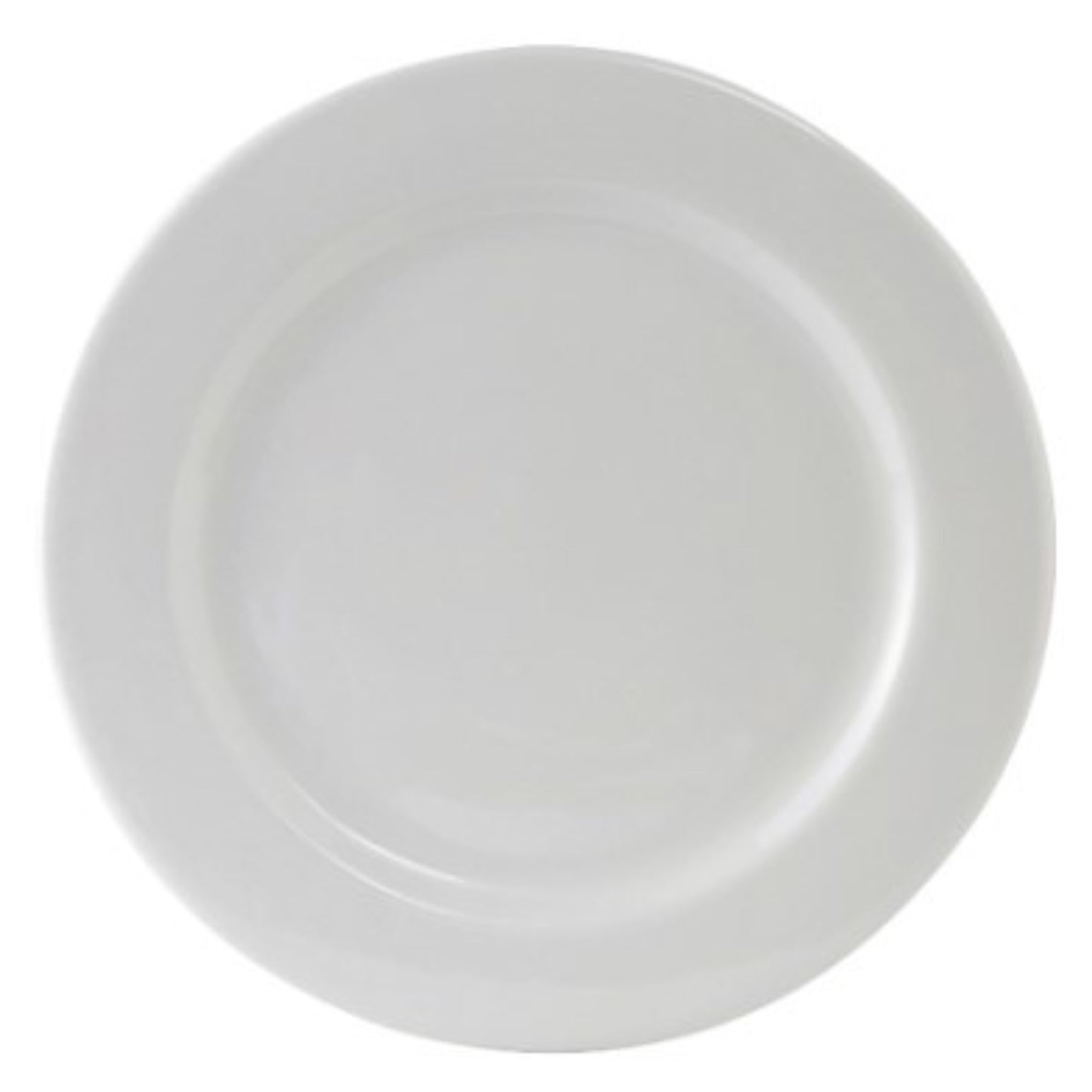 Plato Tuxton de 15,4 cm con borde enrollado, blanco liso, Alaska - CS3D