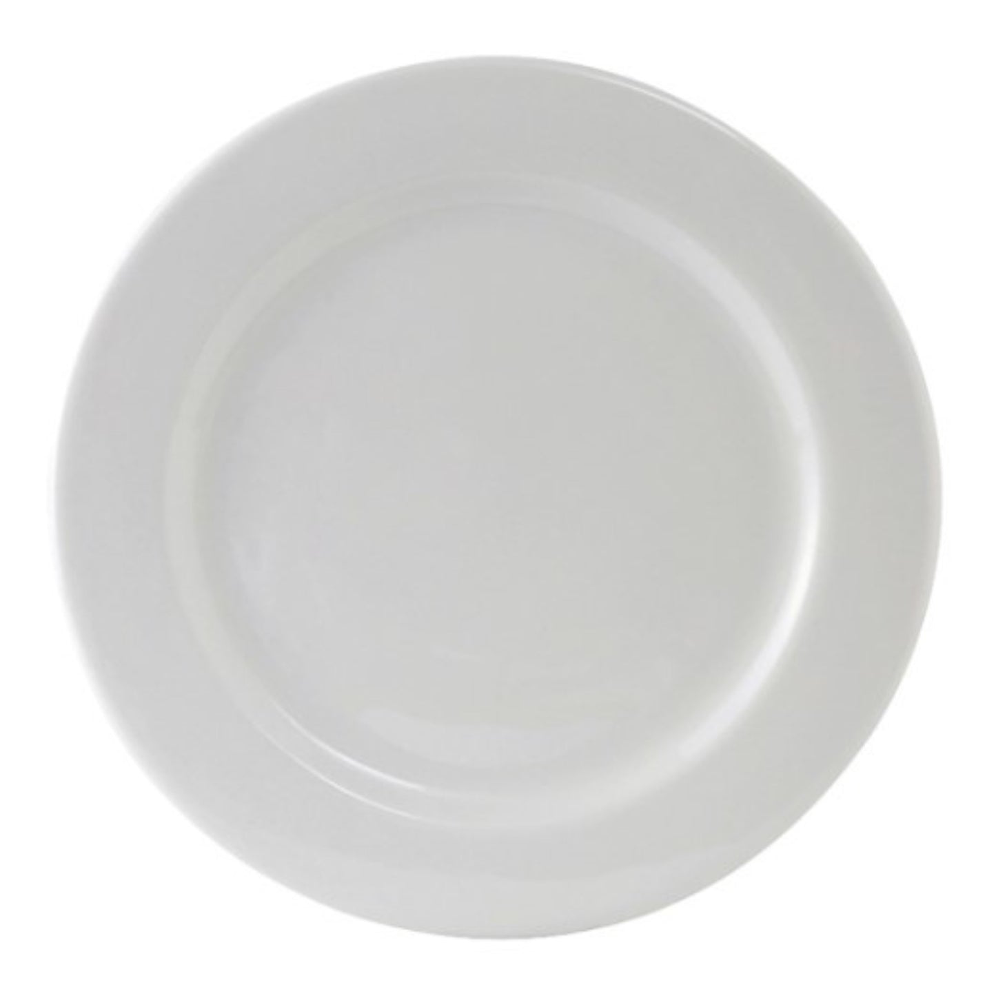 Plato Tuxton de 23 cm con borde enrollado, blanco liso, Alaska - CS2D