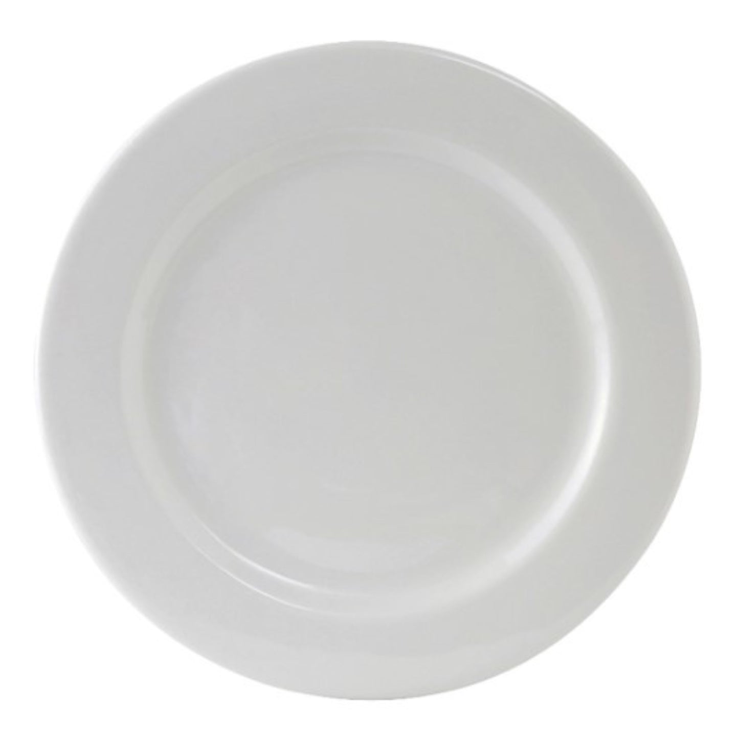 Plato Tuxton, 9 1/2", borde redondeado, blanco liso, Alaska - CS2D