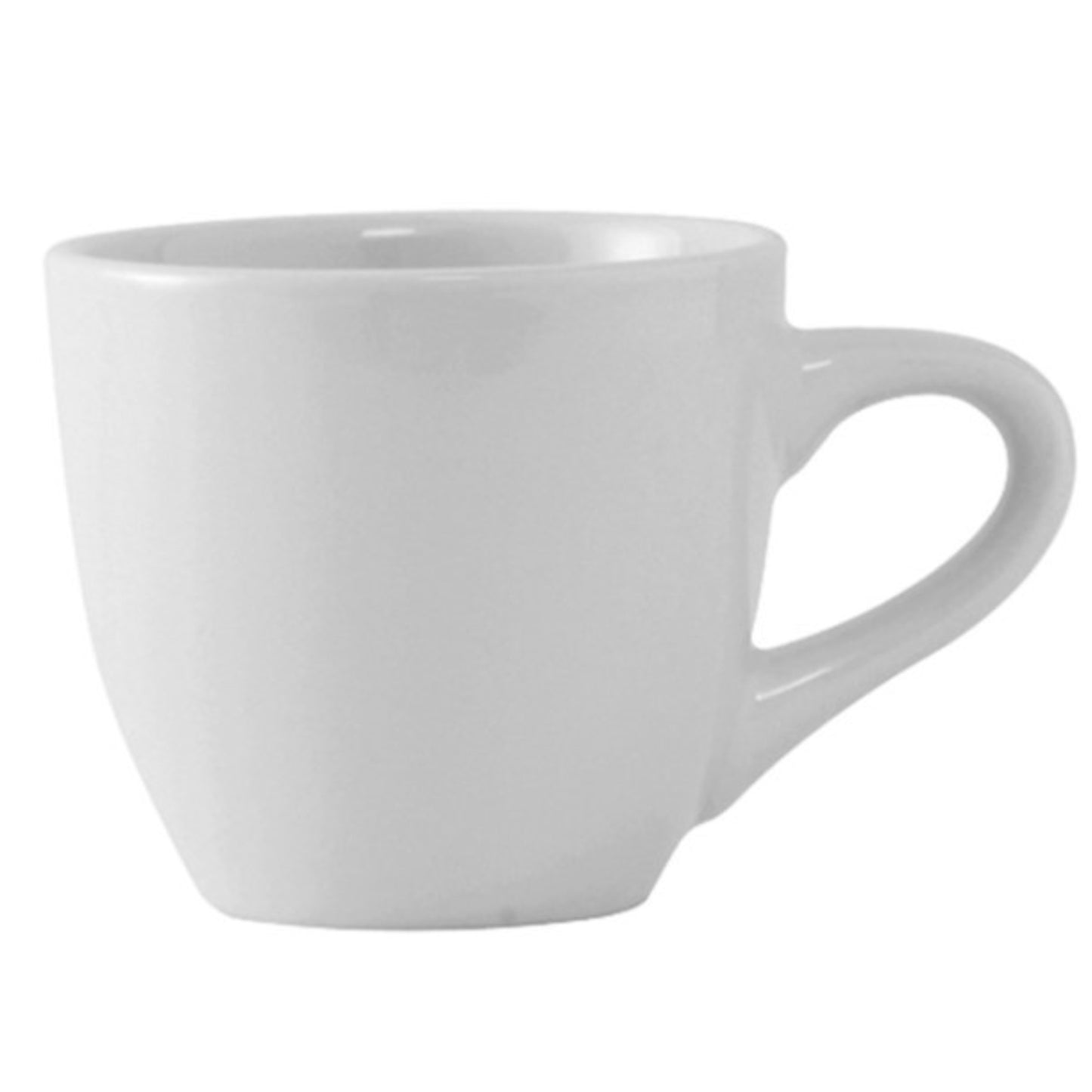 Taza Tuxton, Demitasse/AD Blanco Liso "Estampado Alaska" - Paquete de 6