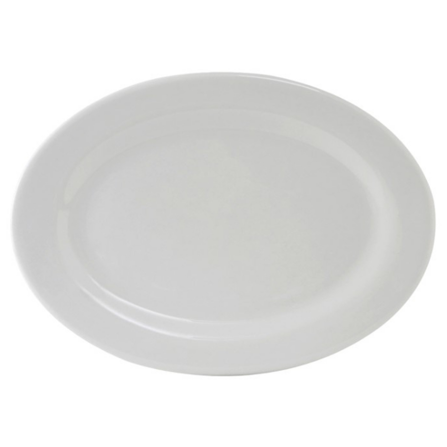Bandeja Tuxton, 41 cm, blanco liso, con diseño de Alaska - CS/6 unidades