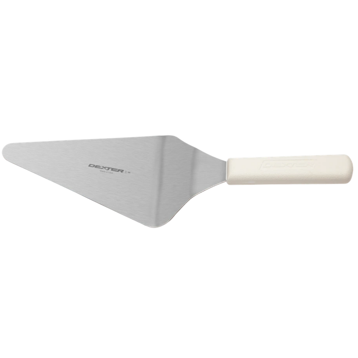 Dexter-Russell Sani Pizza Server 6" X 5" White Handle - S176
