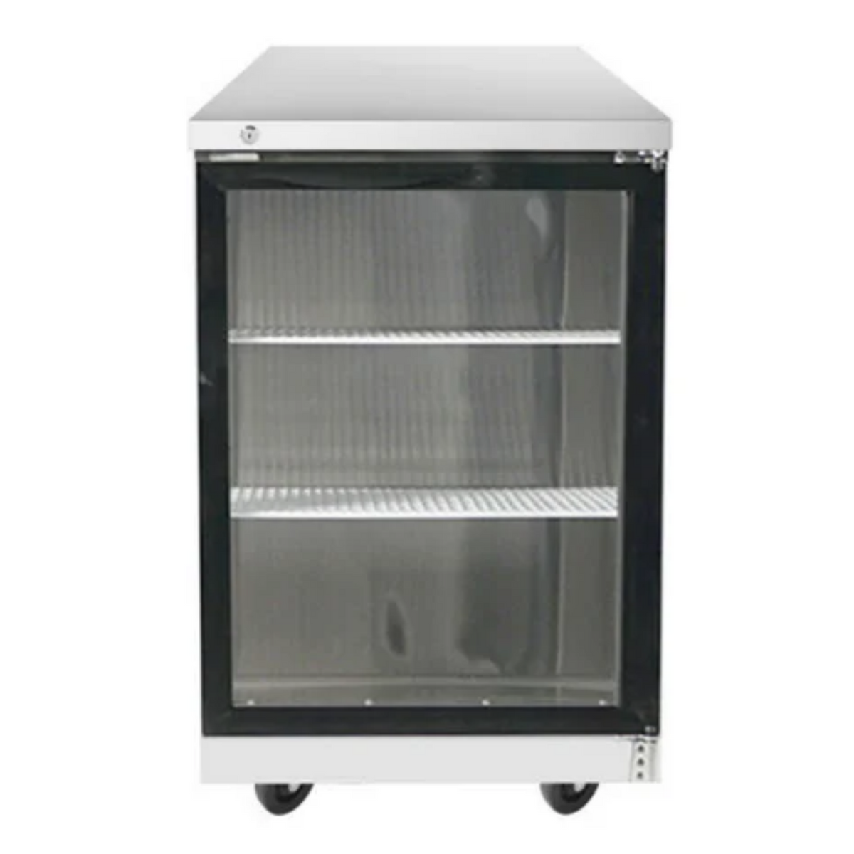 Atosa Back Bar Cooler Stainless Steel Glass Door 23" - 8.2 Cu. Ft. - MBB23GGR