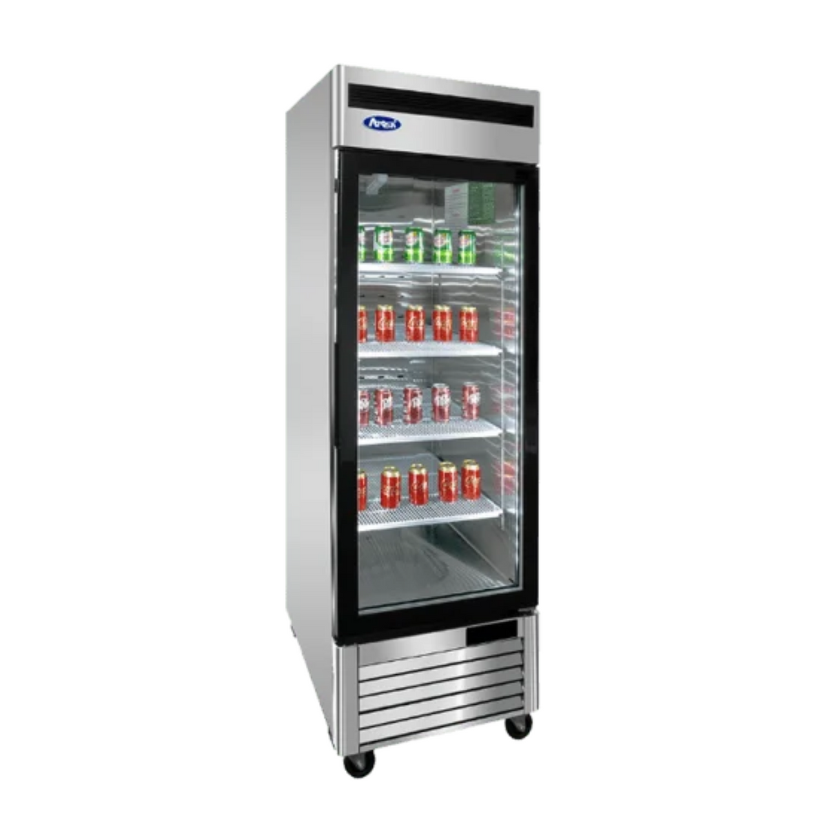 Atosa Bottom Mount Stainless Steel 1-Glass Door Merchandiser Freezer - MCF8701GR