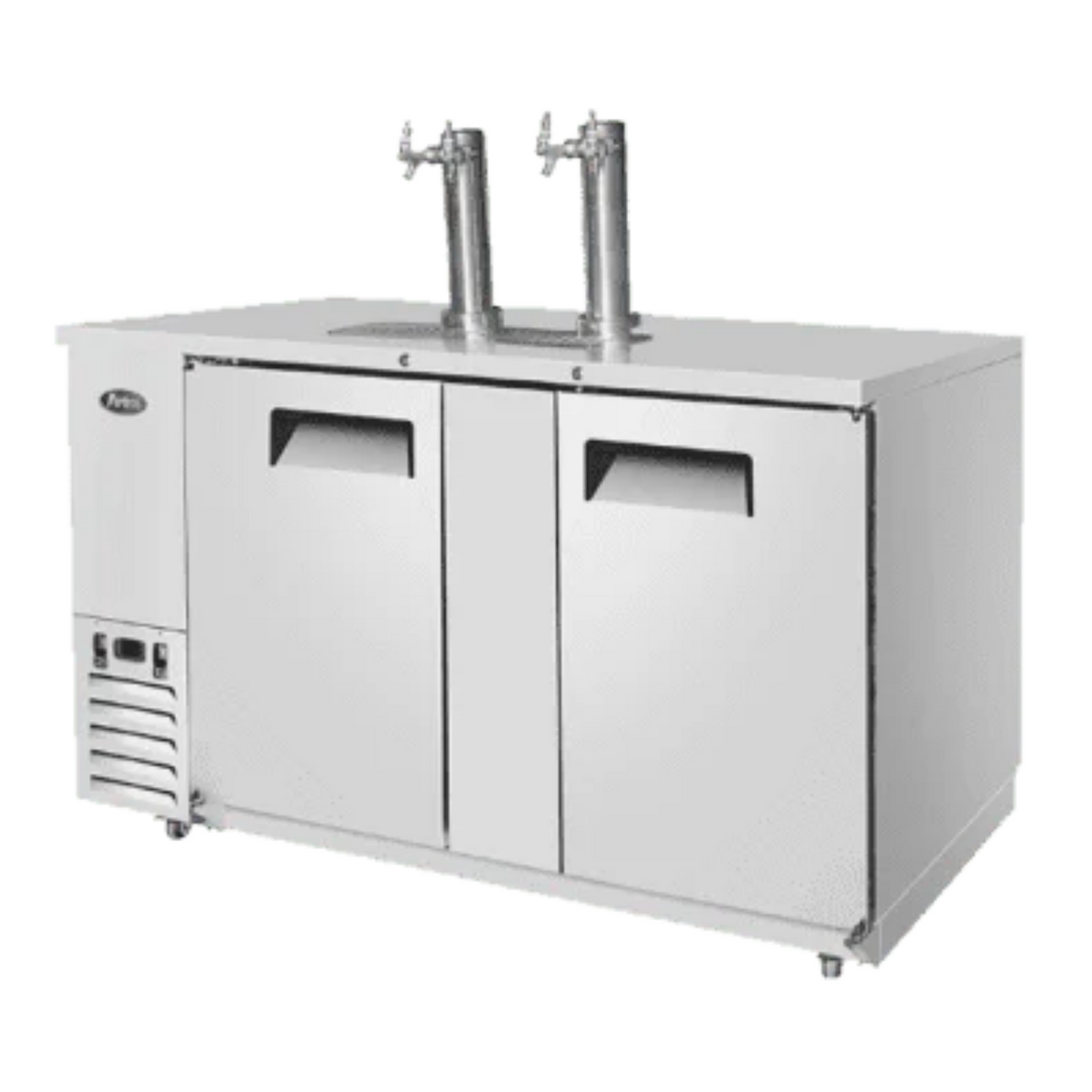 Atosa Direct Draw Keg Cooler Stainless Steel 68" - 2 Dual Tap Towers - MKC68GR