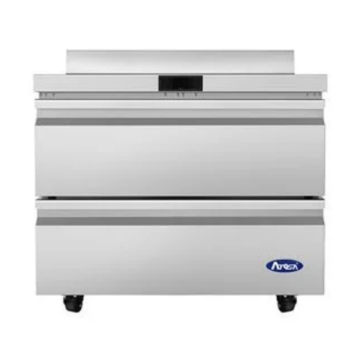 Atosa Worktop Freezer Stainless Steel w/ Backsplash 36" - 2 Drawers AWF36D2