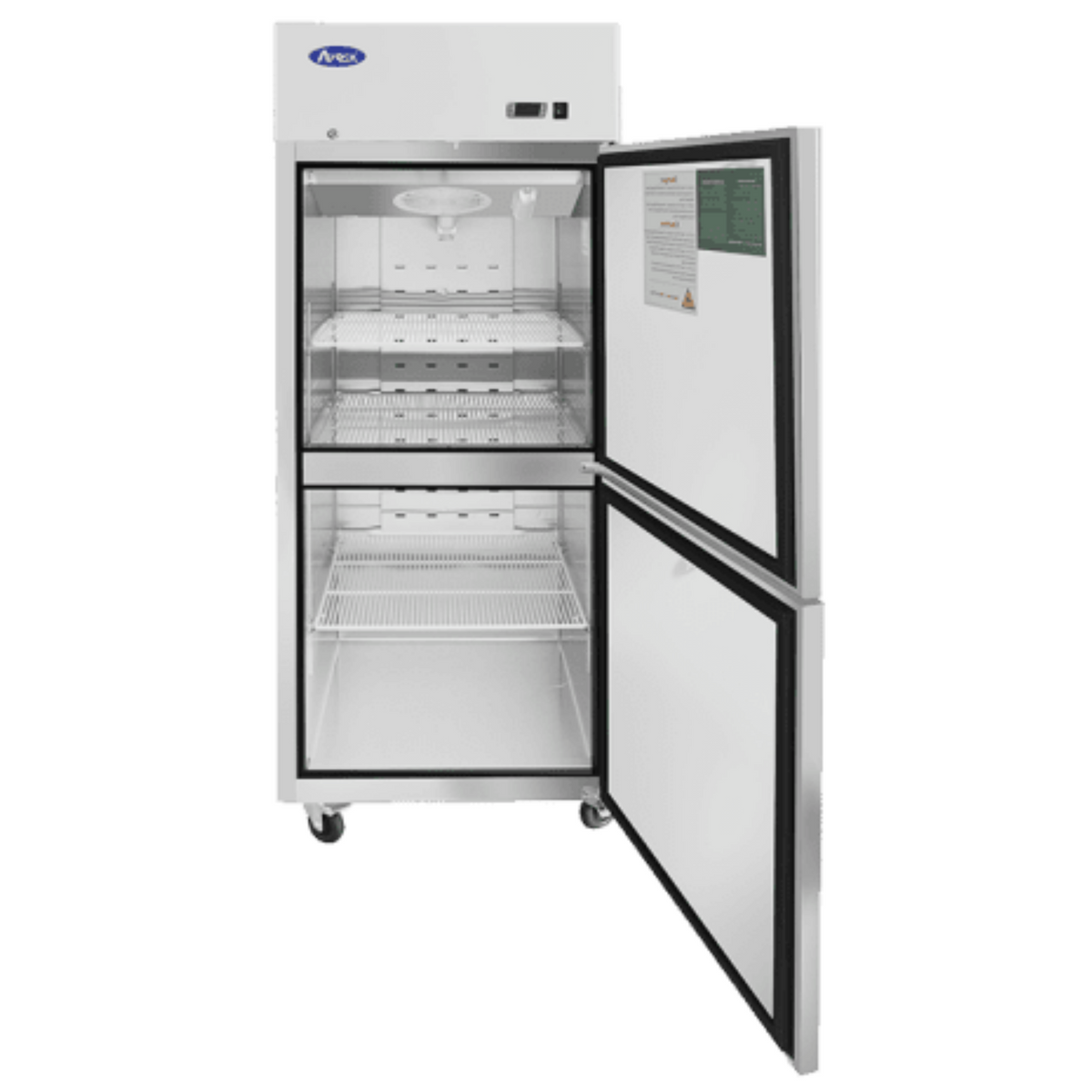 Atosa Top Mount Two (2) Divided Door Reach-in Freezer - MBF8007GR