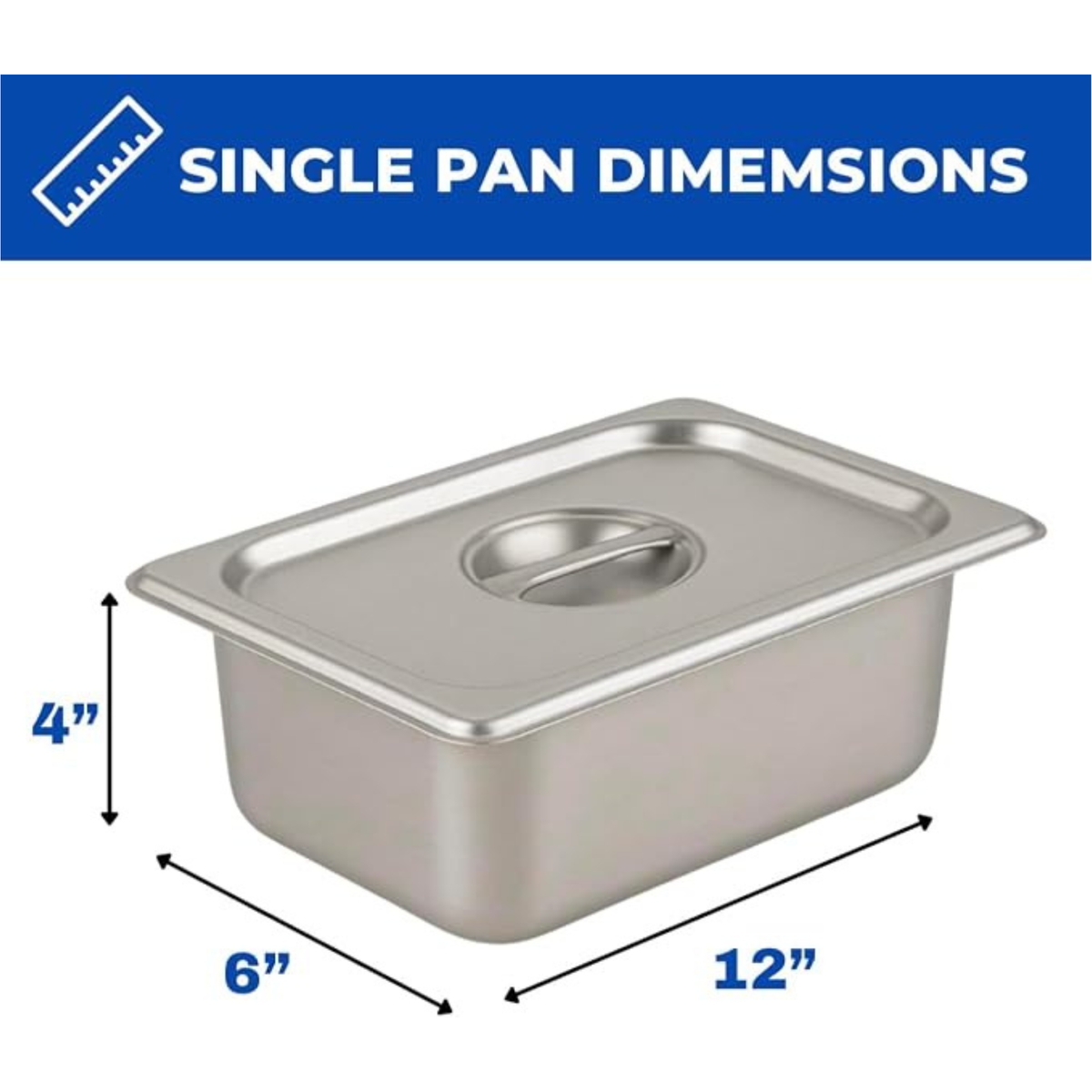 Outdoor Cooking 5-Pan Propane Steam Table with 3-Pan Condiment Shelf - AP786