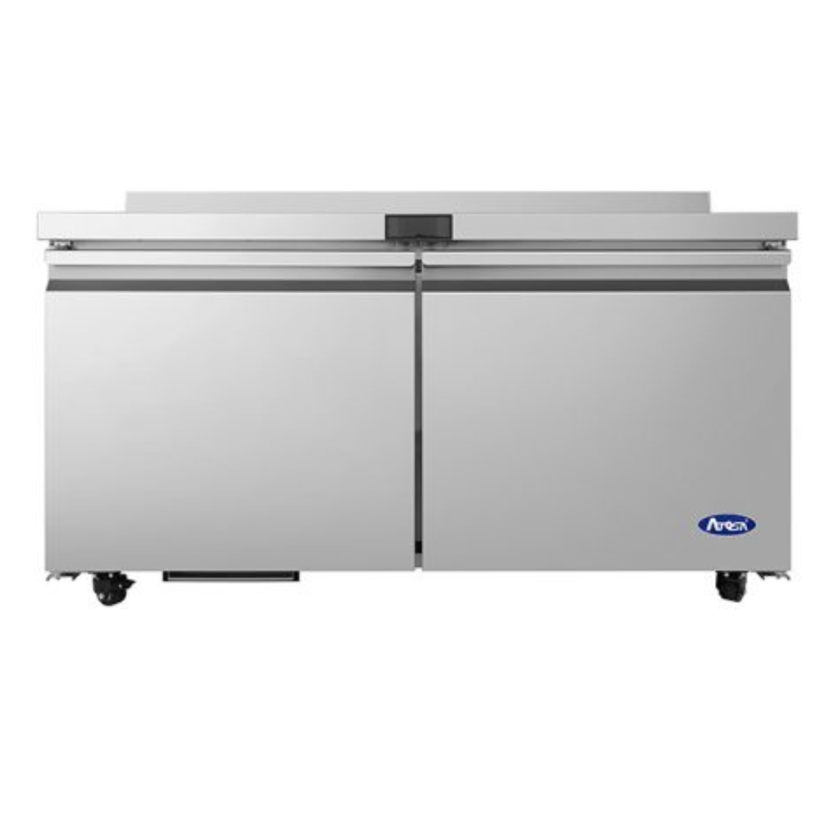 Atosa Stainless Steel Worktop Freezer with Backsplash 60" - 2 Door - AWF60SD