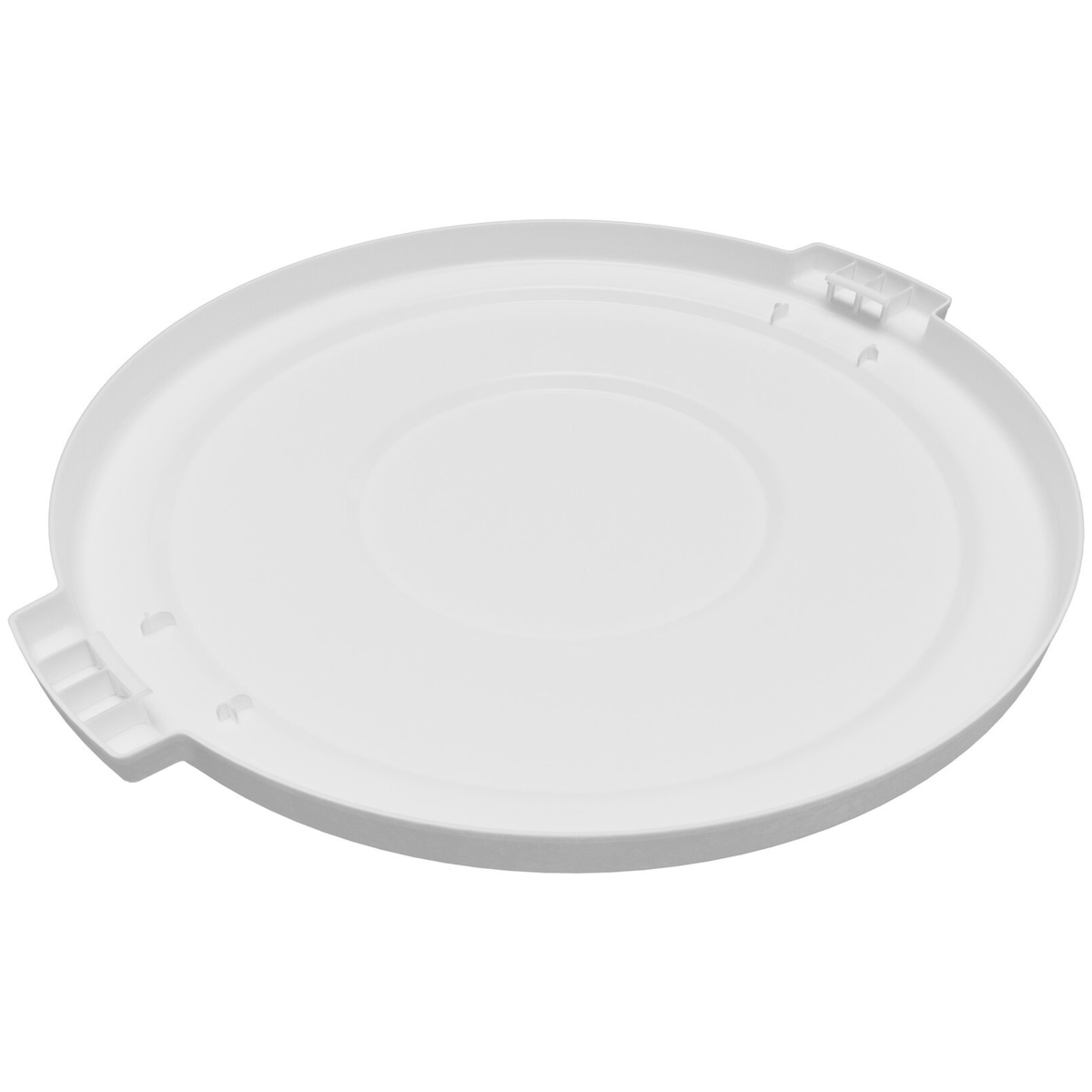 Tapa para contenedor de residuos Carlisle Bronco, 44 galones, blanca - 84104502