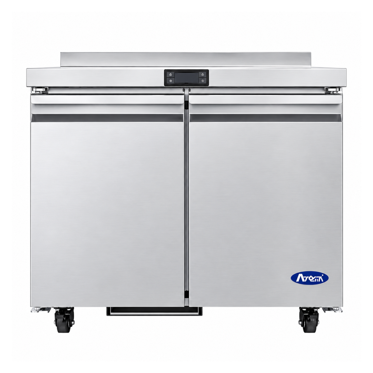 Atosa Stainless Steel Worktop Refrigerator 36" - 2 Door - AWR36SD