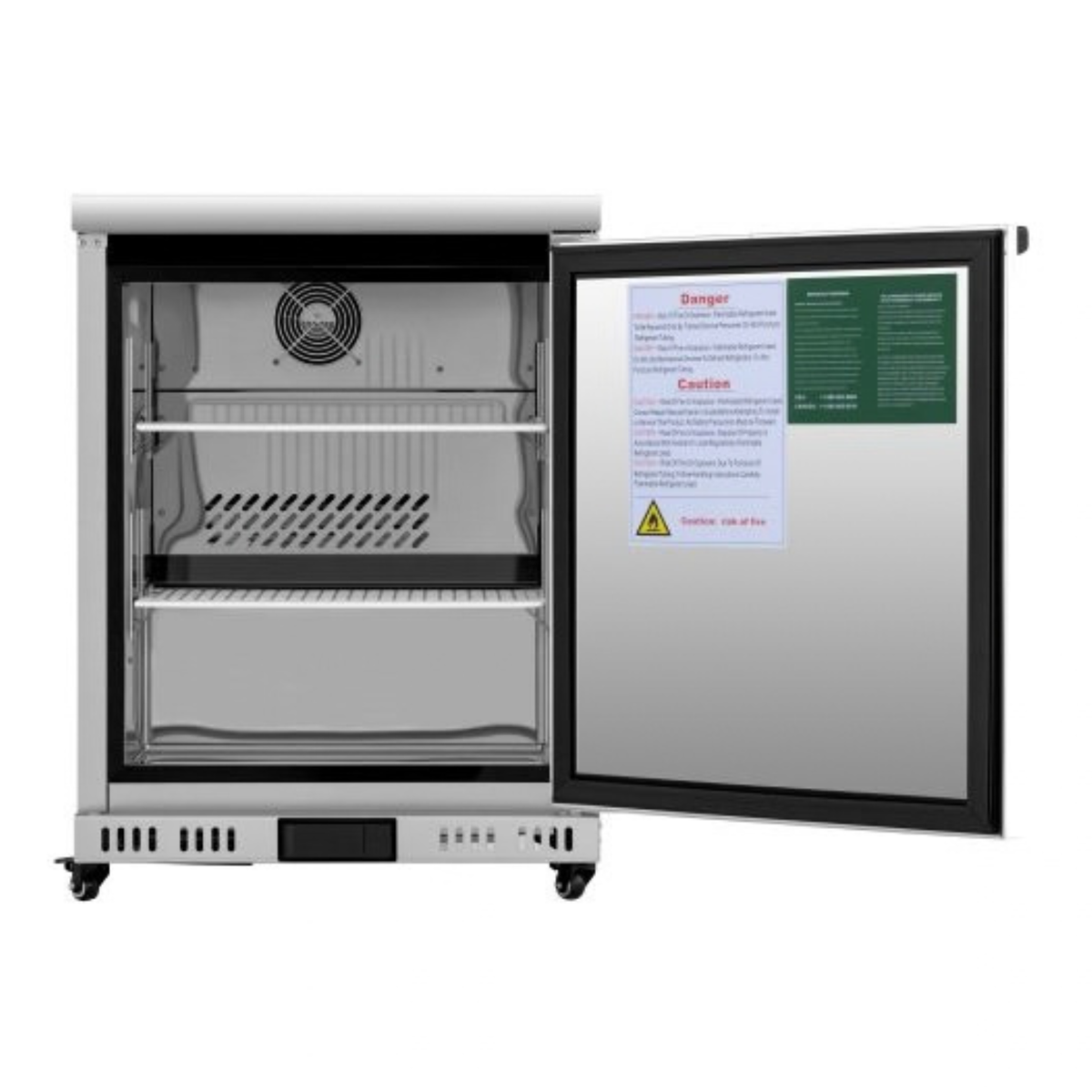 Atosa Stainless Steel Undercounter Freezer 24" - 1 Reversible Door - AUF24SD