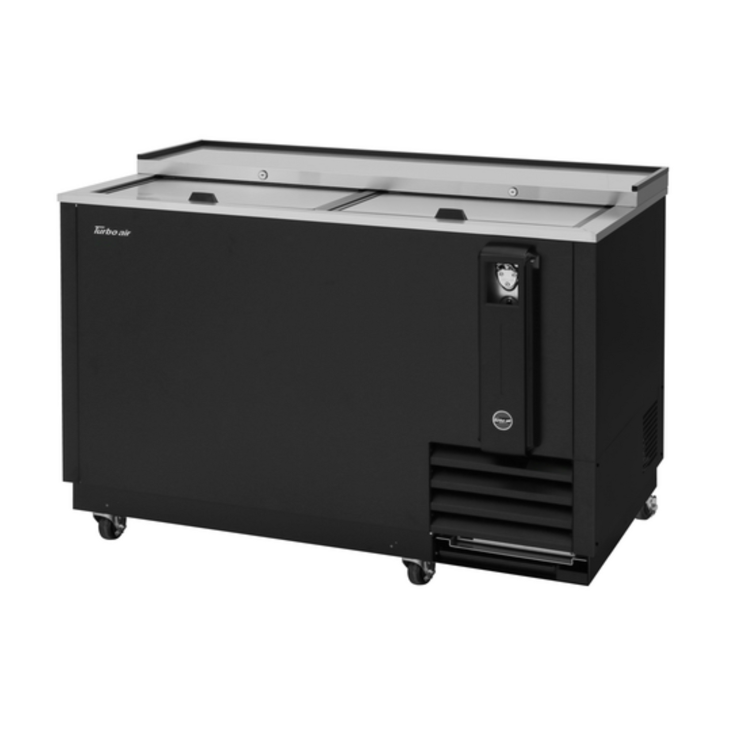 Turbo Air Super Deluxe Bottle Cooler, 50" Black - TBC-50SB-N6