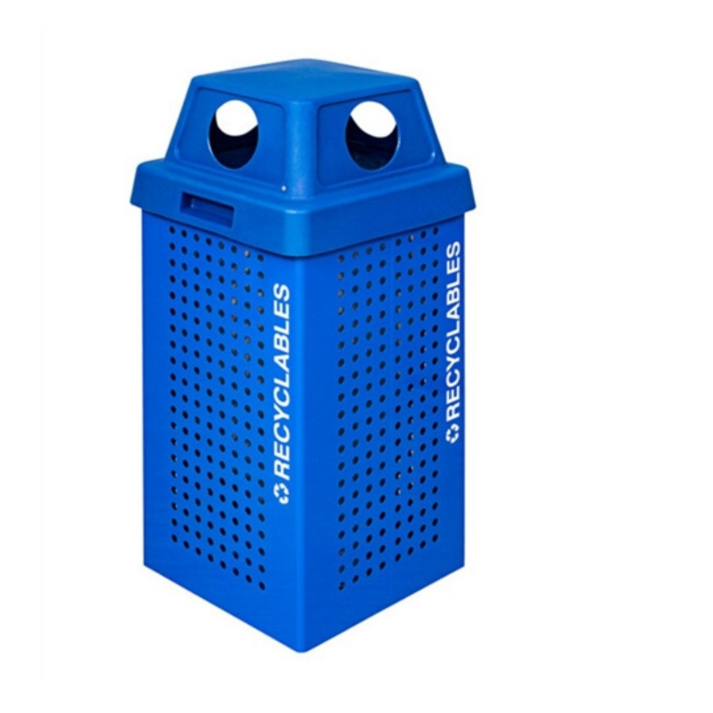 Recipiente para reciclaje Kaiser de 36 galones, modelo Kaleidoscope, para exteriores - RC-KDX36-R RBL