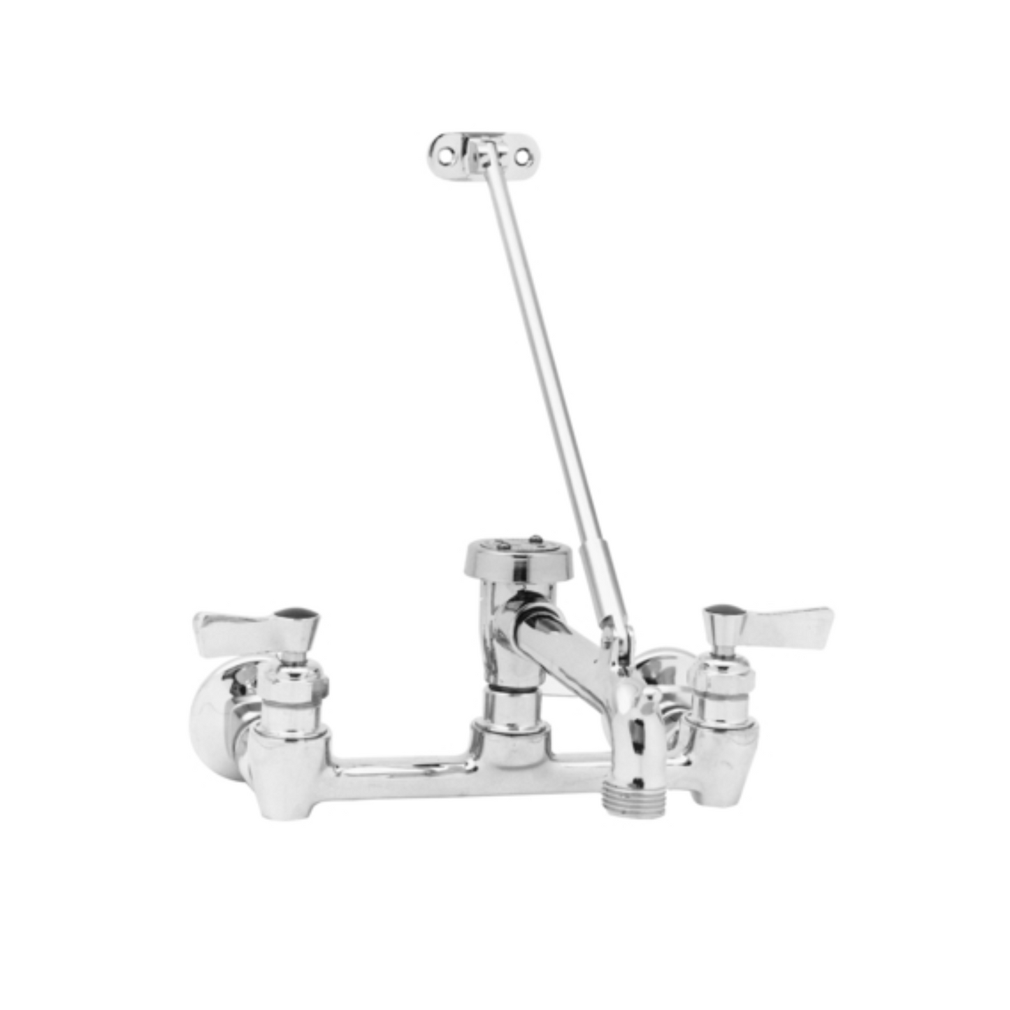 Grifo para fregadero Fisher Service, montaje en pared, centros ajustables de 8", caño de 6" - 82530