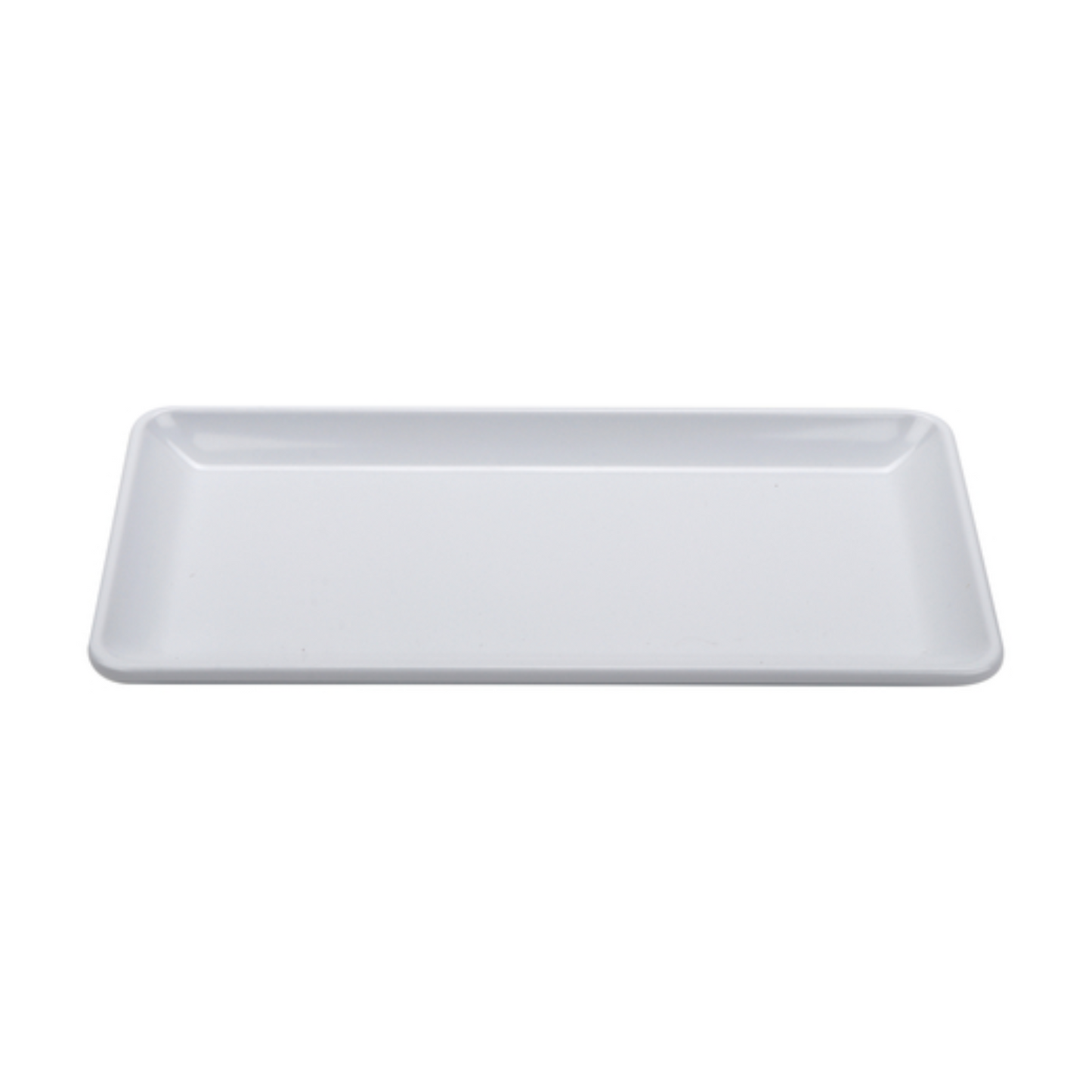 Bandeja Midtown de GET Enterprises, 35,5 cm x 14 cm, rectangular, blanca - CS-1405-W