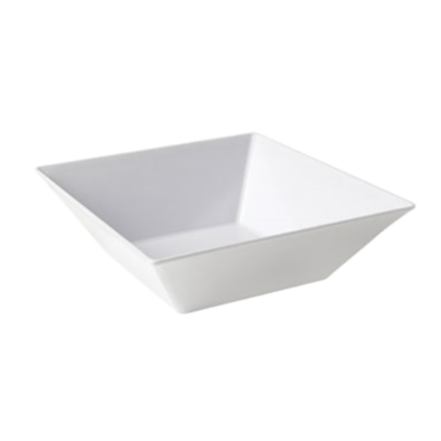 G.E.T. Enterprises Siciliano Bowl, 20.4 qt., 17-3/4" x 6"H, Square, White - ML-250-W