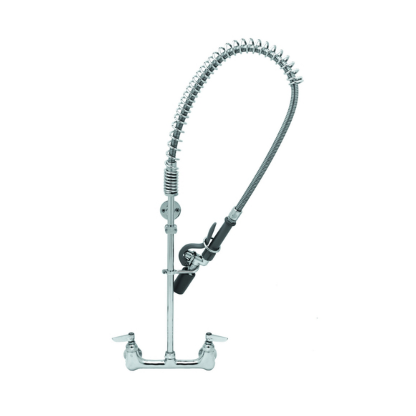 Grifo de prelavado T&S de latón, fácil de instalar, con brazo oscilante de 30 cm y montaje en pared CC de 20 cm - B-0133-BJ