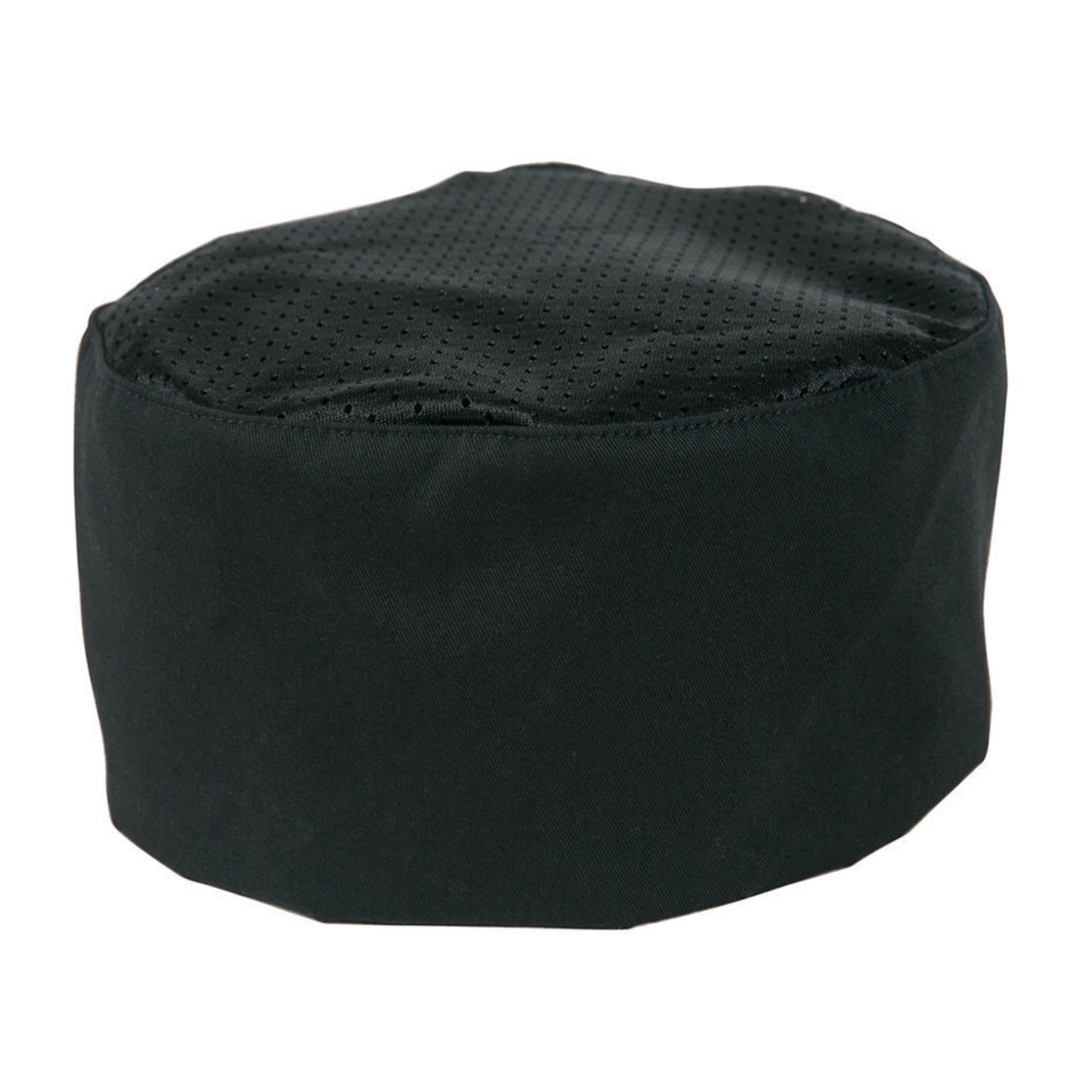 Baker's Skull Cap Mesh Top Blk - MTOM60070BK