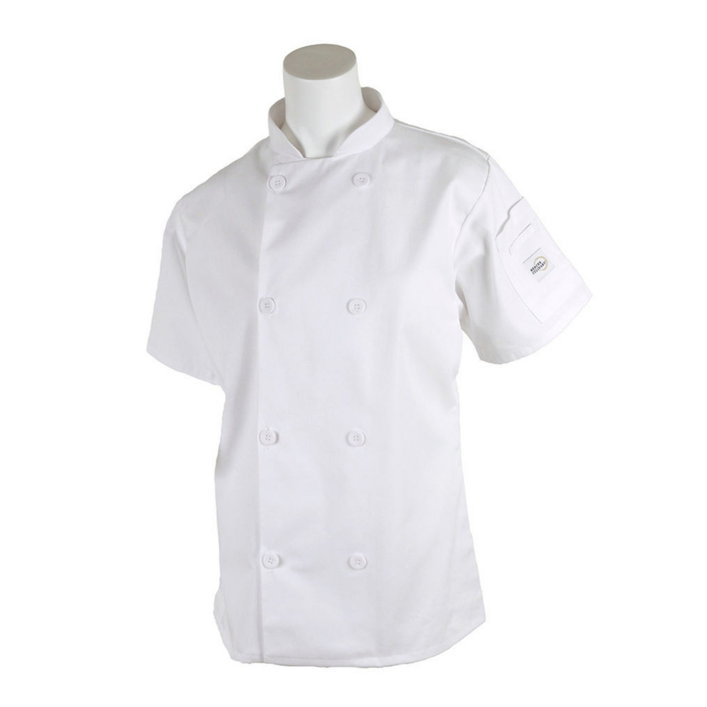Women's Jacket Shrt Slv Wht Sm - MTOM60023WHS Mercer Cutlery