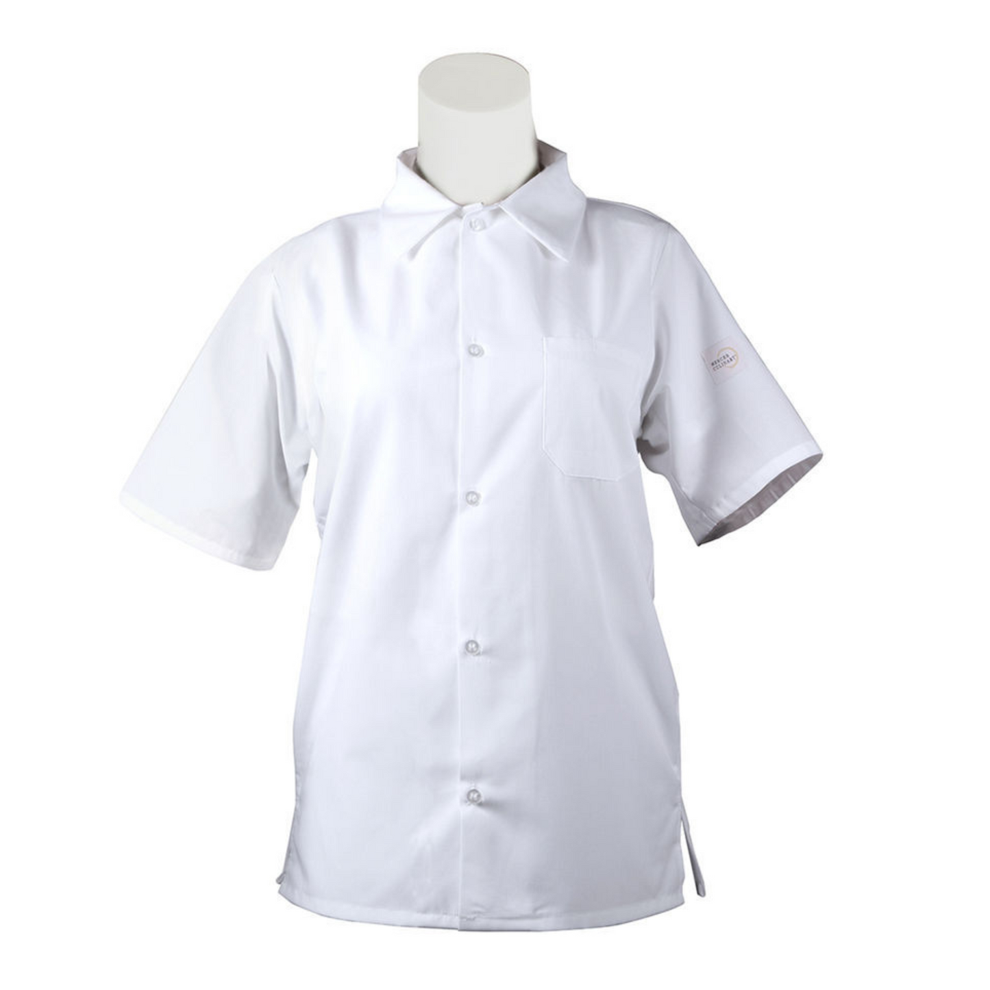 Unisx Cook Shrt Msh Bck Wht 2X - MTOM60200WH2X Mercer Cutlery