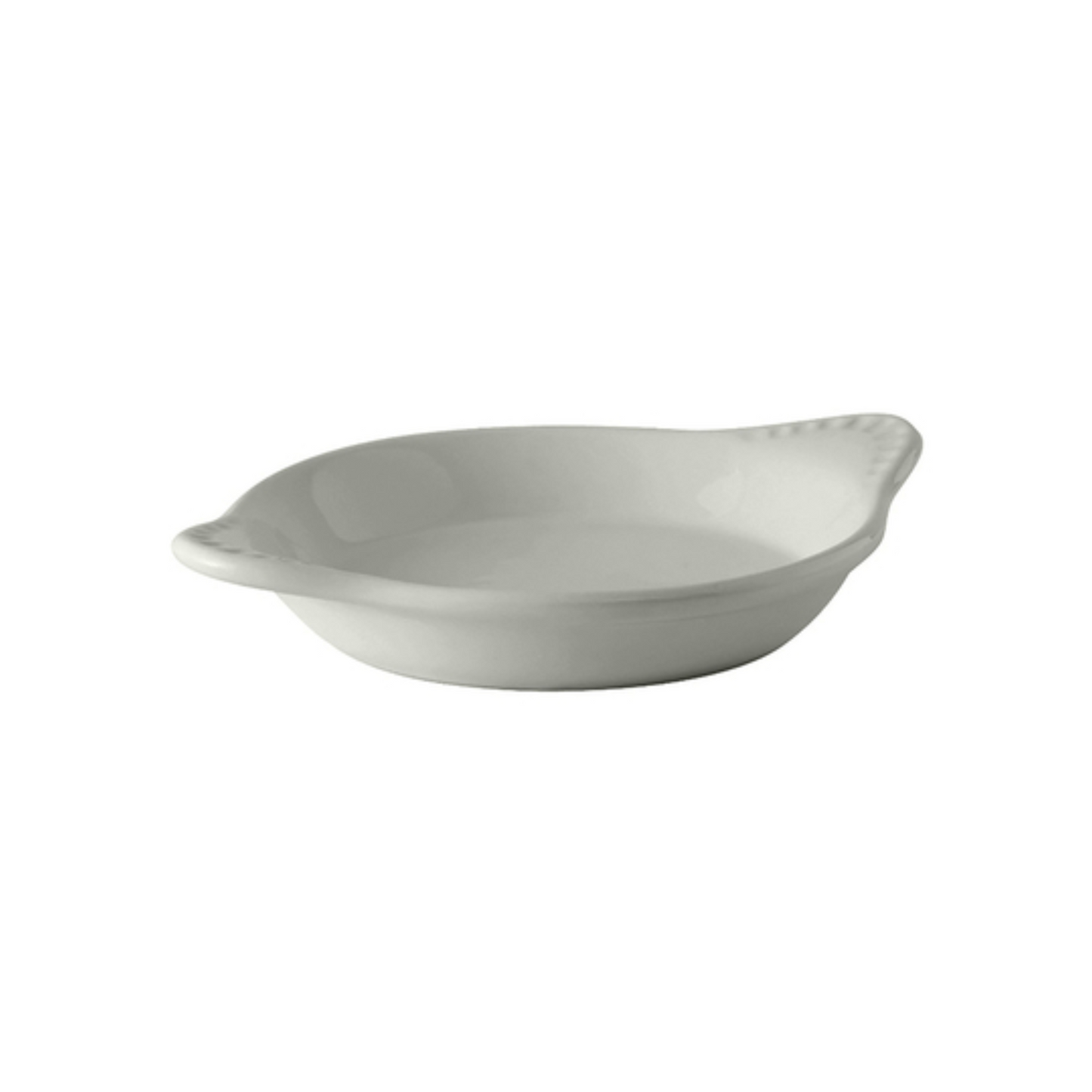 Gratinado Tuxton "Huevo Revuelto" de cerámica blanca de 255 g - CS1D