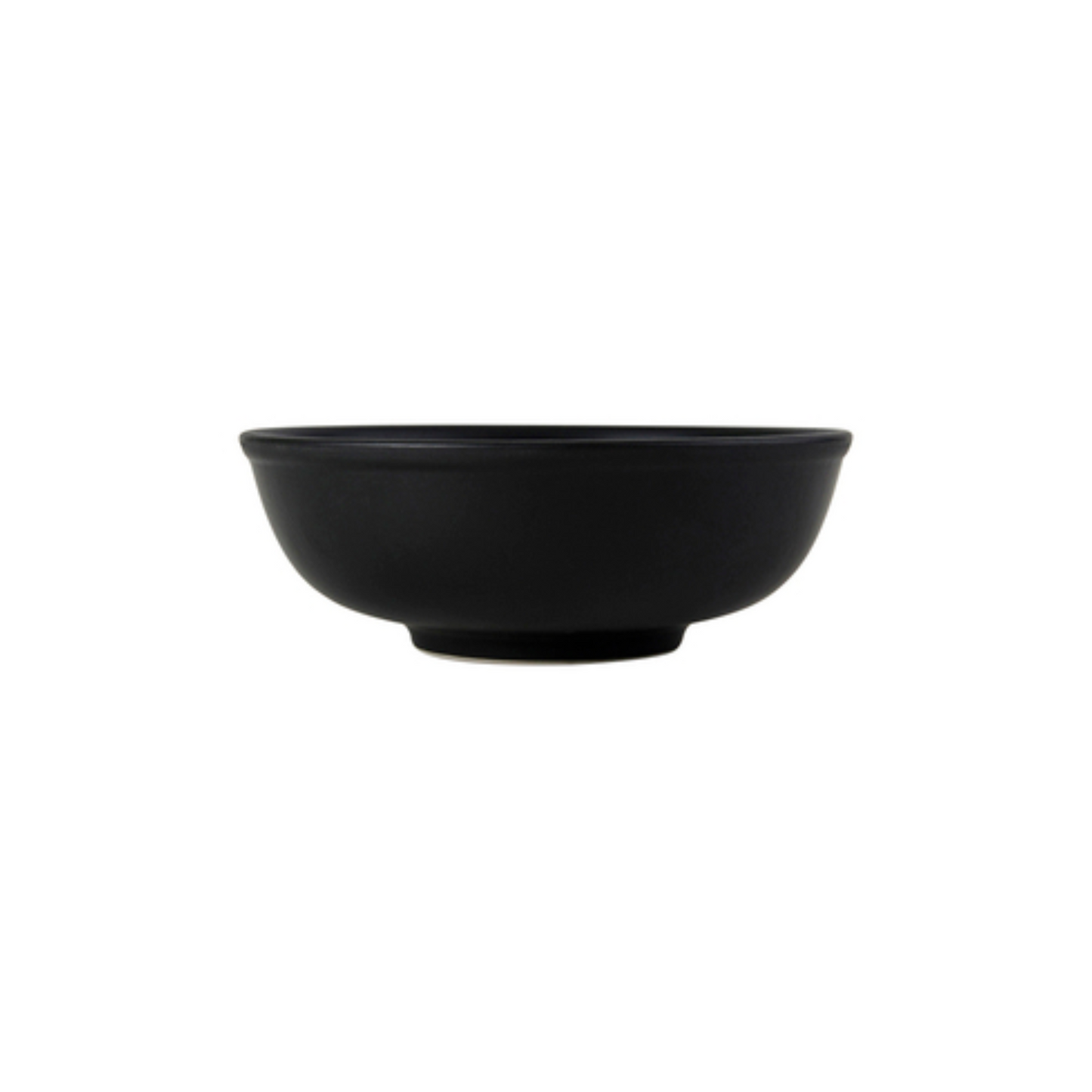 Tuxton Menudo Bowl, 35oz, 7-5/8" x 2-3/4" h, Embossed, Zion Matte Black - CS1D