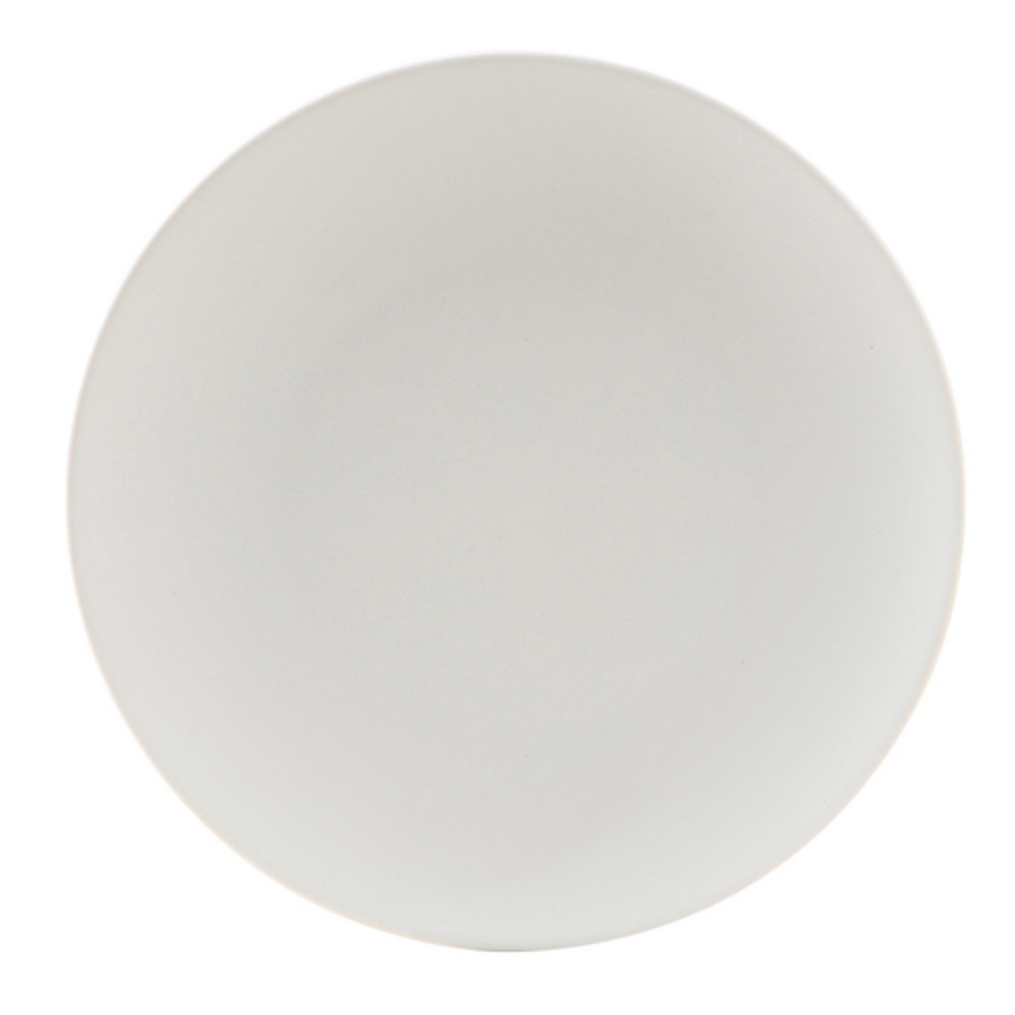 Tuxton Plate, 10 1/4", Round Coupe, Zion, Matte White - CS1D