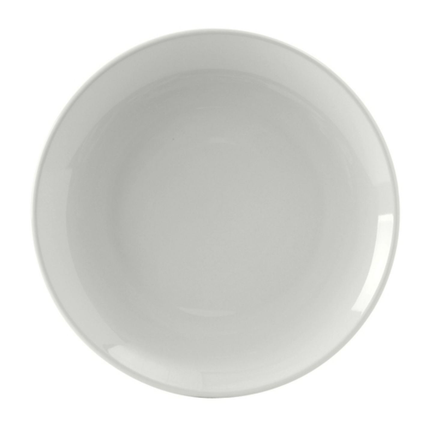 Tuxton Plate, 12 1/8" Round Coupe, Florence, White - CS1D