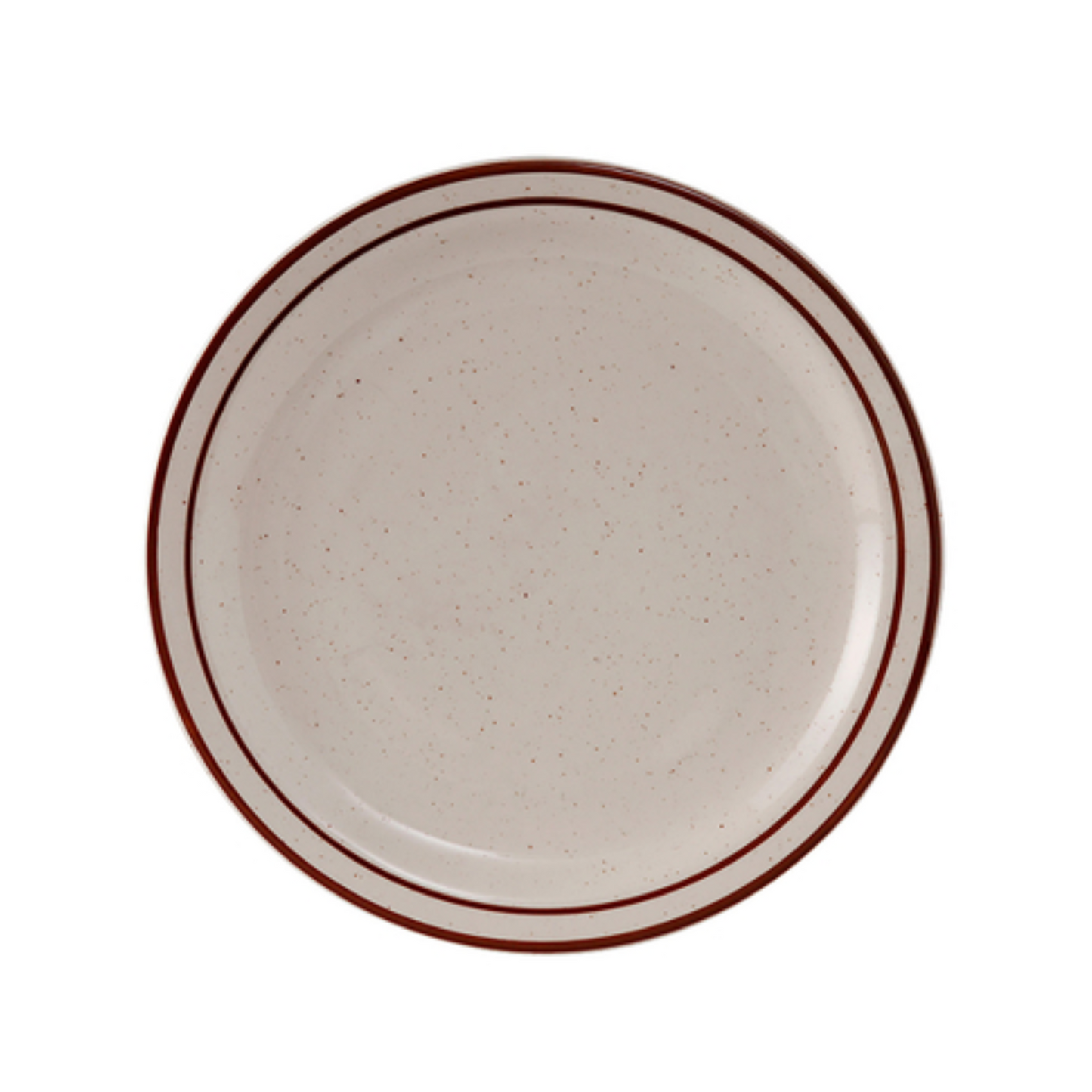 Plato Tuxton de 19 cm, marrón moteado, con diseño de Bahamas - CS3D