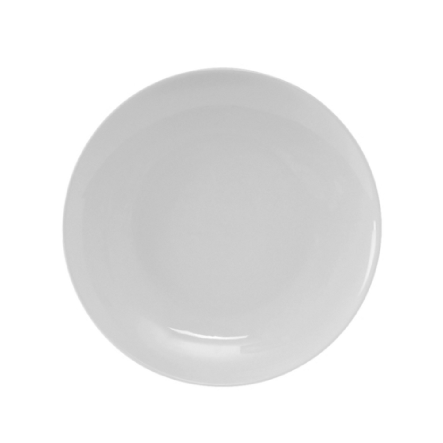Tuxton Plate, 7-1/8", Round Coupe, Florence, White - CS3D