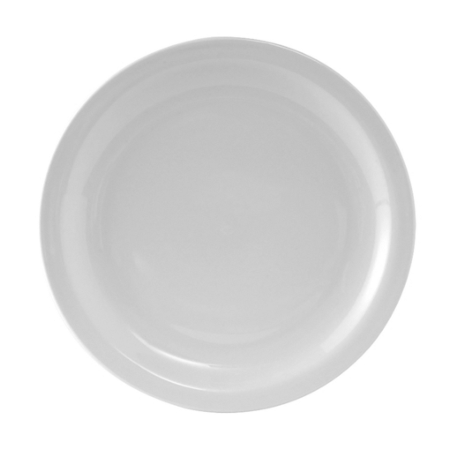 Tuxton Plate, 9 1/2" Narrow Rim White "Colorado Pattern" - CS2D Tuxton China