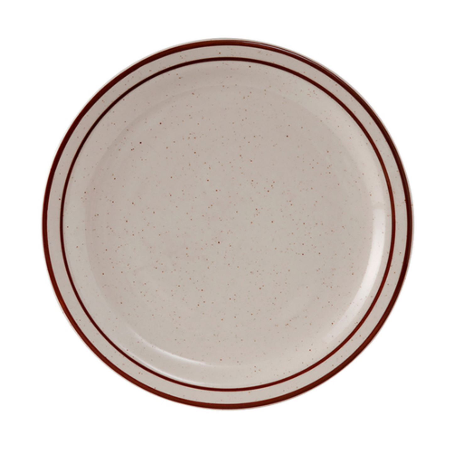 Plato Tuxton de 23 cm, marrón moteado, con diseño de las Bahamas - CS2D