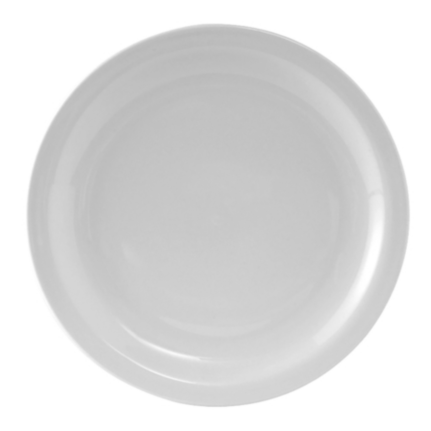 Tuxton Plate, 9" Narrow Rim White "Colorado Pattern" - CS2D Tuxton China