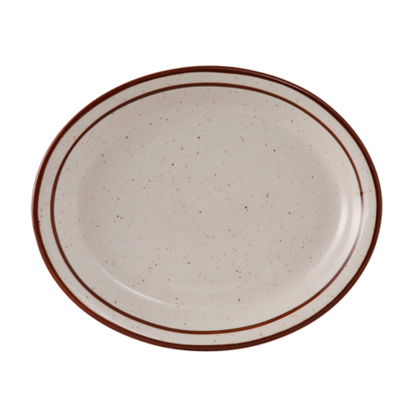 Plato Tuxton, Bahamas, 13 1/4", Marrón Moteado - CS1D