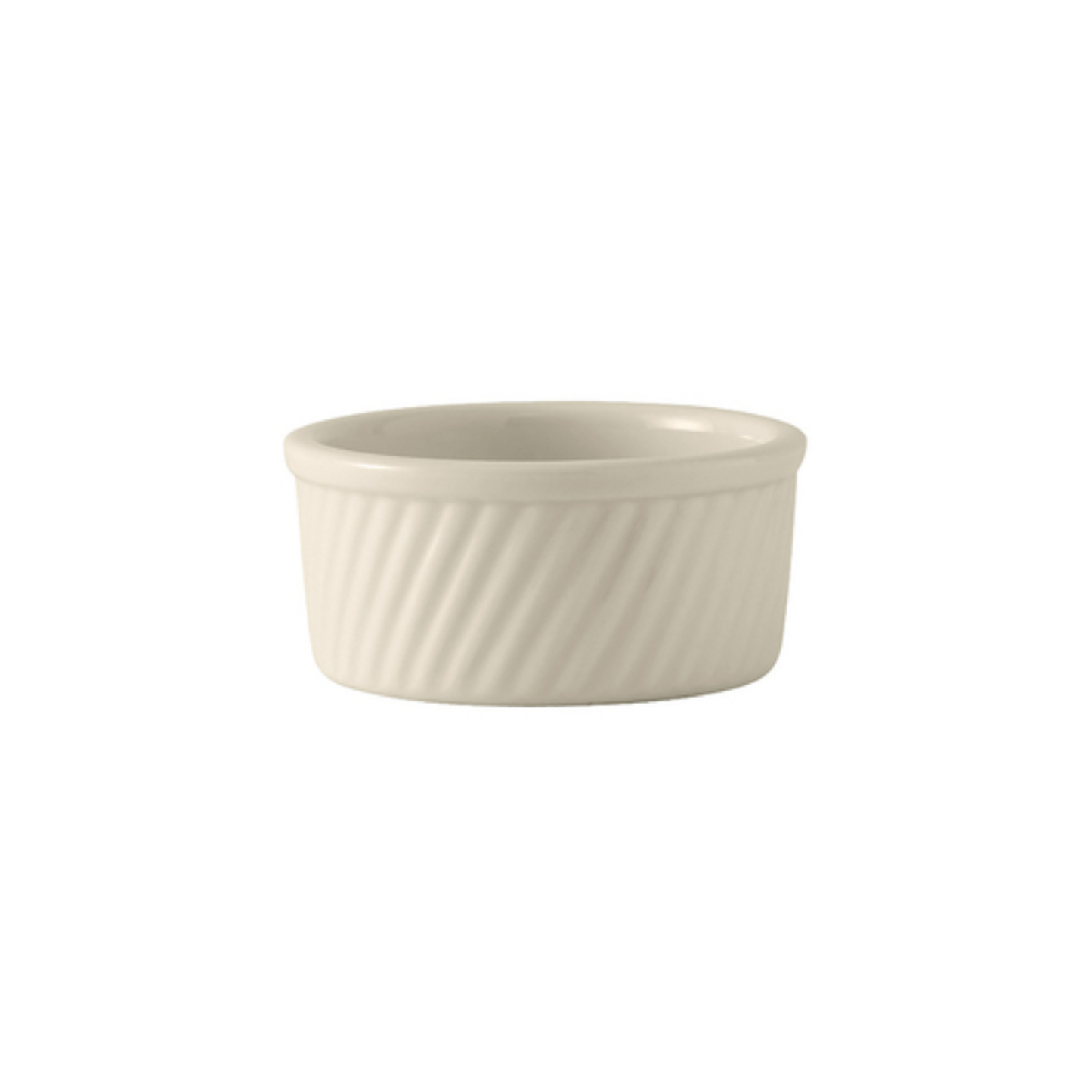 Soufflé Tuxton, 8 oz, diseño de remolino - Blanco/cáscara de huevo - CS1D