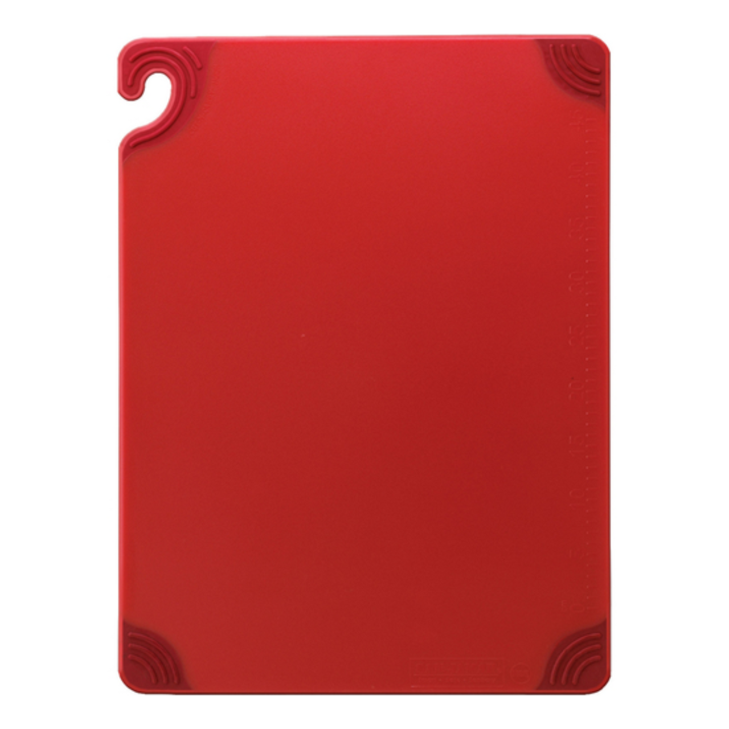 Tabla de cortar San Jamar Saf-T-Grip, 38 x 50 x 1,27 cm, roja, CBG152012RD