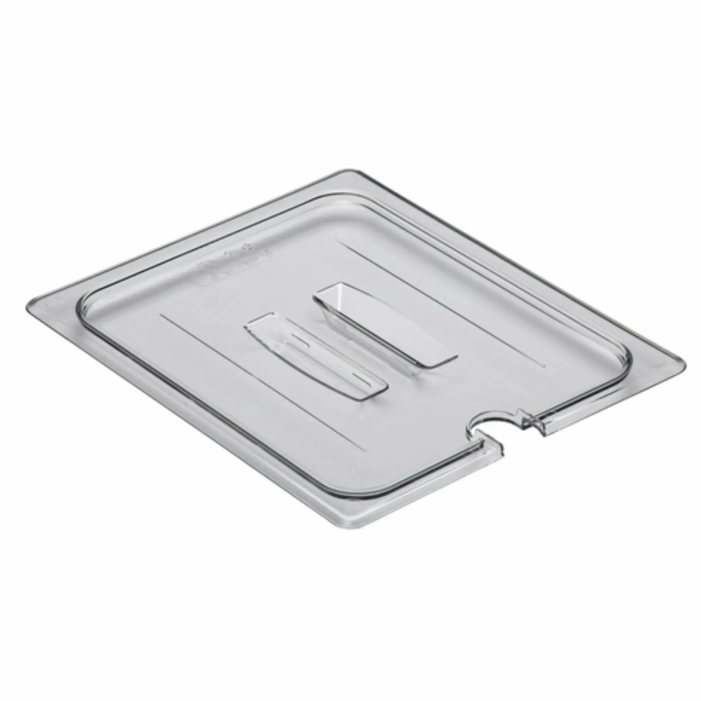 Cambro Food Pan Cover, HalfnSize Notched W/Handle Clear - 20CWCHN135 Cambro